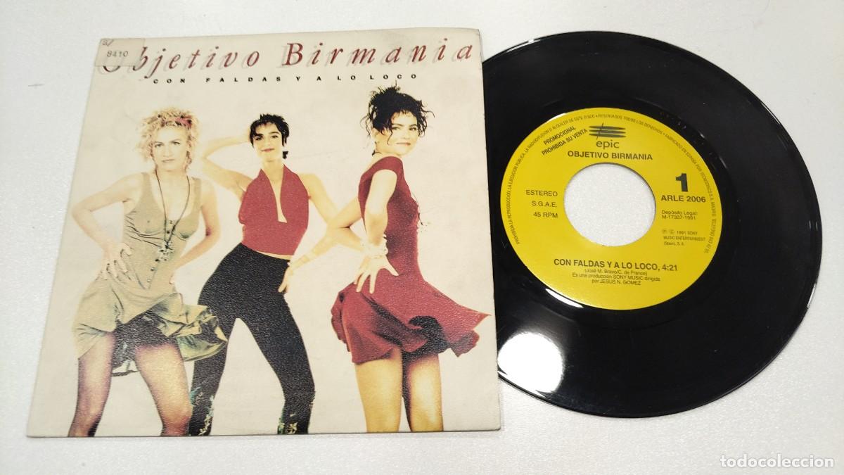 Discos de vinilo: SCO110-OBJETIVO BIRMANIA CON FALDAS Y A LO LOCO -7&rdquo;
