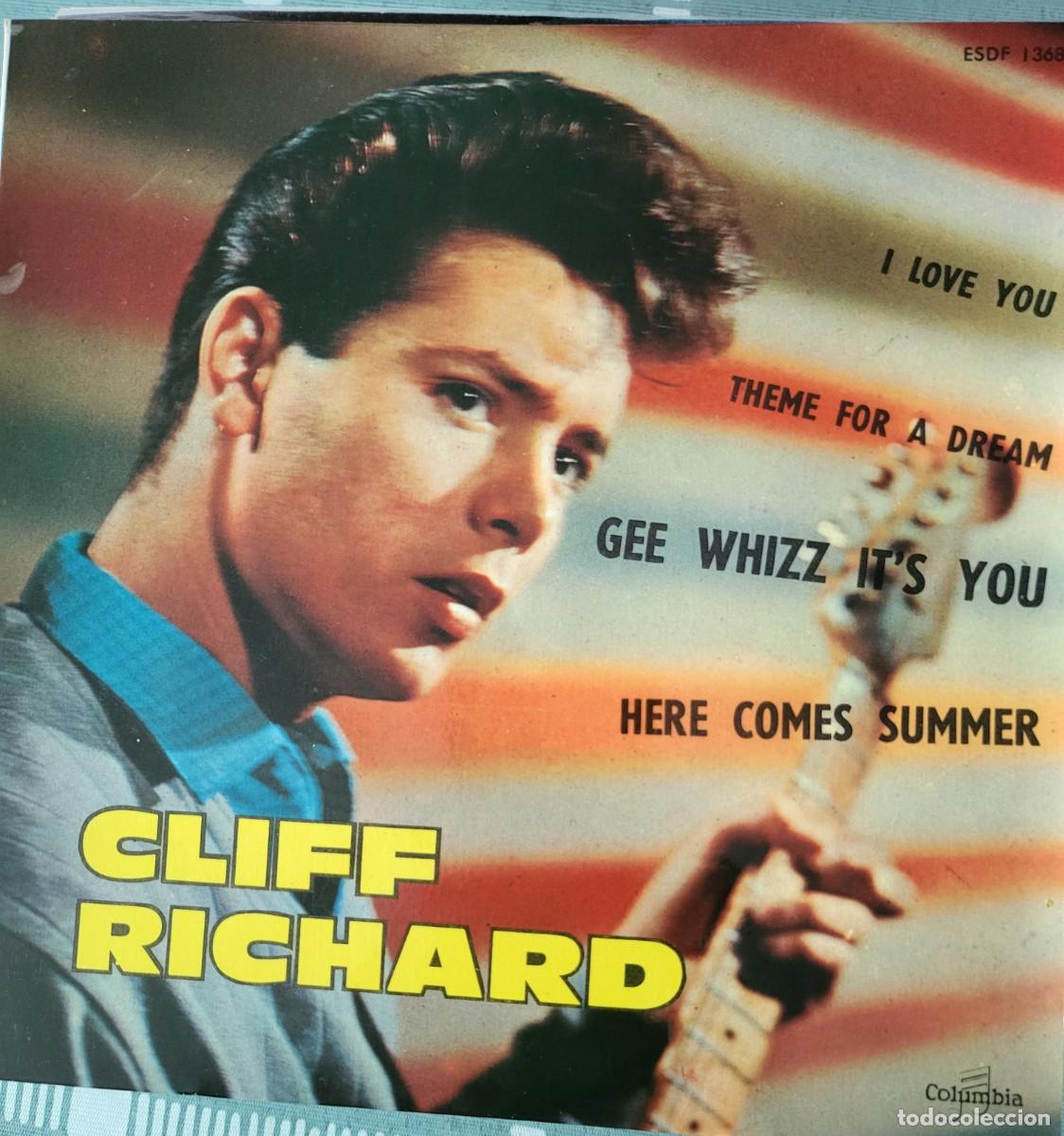 Discos de vinilo: Cliff Richard Ep sello Columbia editado en Francia...
