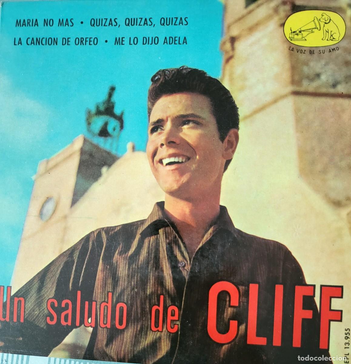 Discos de vinilo: Cliff Richard con Los Shadows Ep sello La voz de su amo editado en Espa&ntilde;a a&ntilde;o 1963...