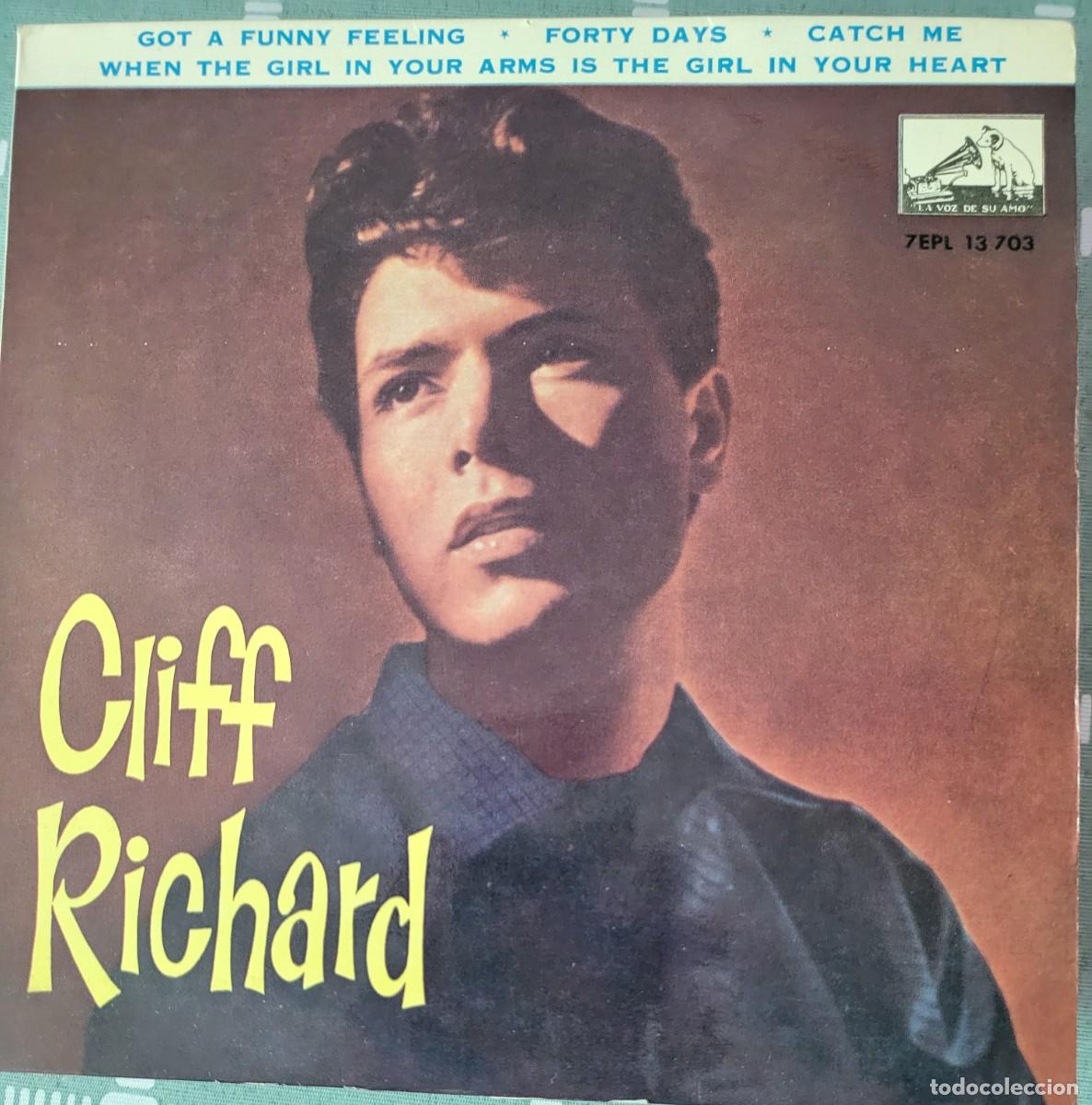 Discos de vinilo: Cliff Richard con Los Shadows Ep sello La voz de su amo editado en Espa&ntilde;a a&ntilde;o 1962...