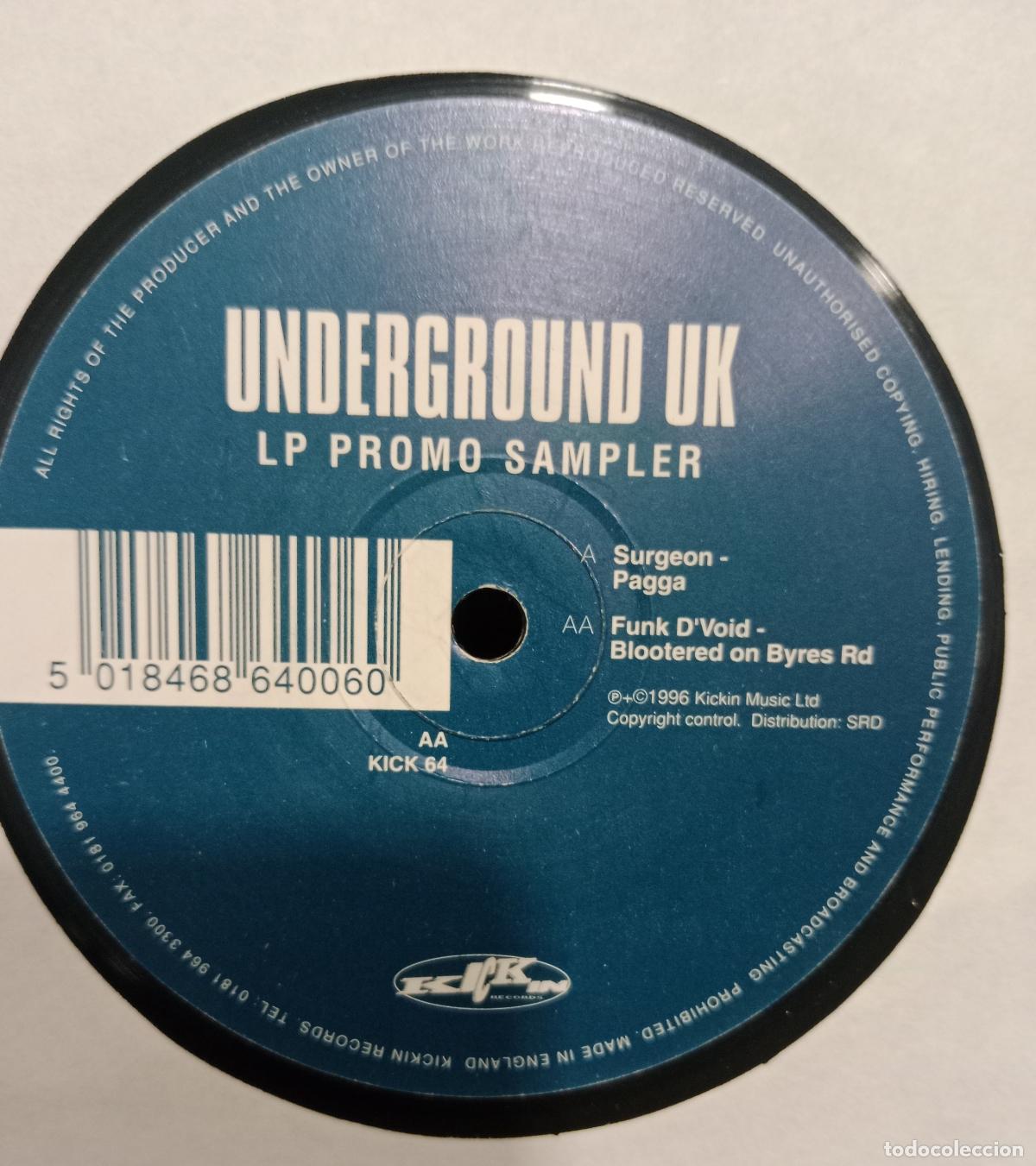 Discos de vinilo: Surgeon / Funk D'Void - Underground UK (LP Promo Sampler) (12&rdquo;, Promo, Smplr)
