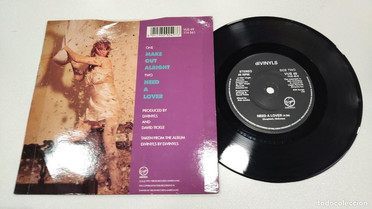 Discos de vinilo: SCO110-DIVINYLS MAKE OUT ALRIGHT-7&rdquo; - Foto 2
