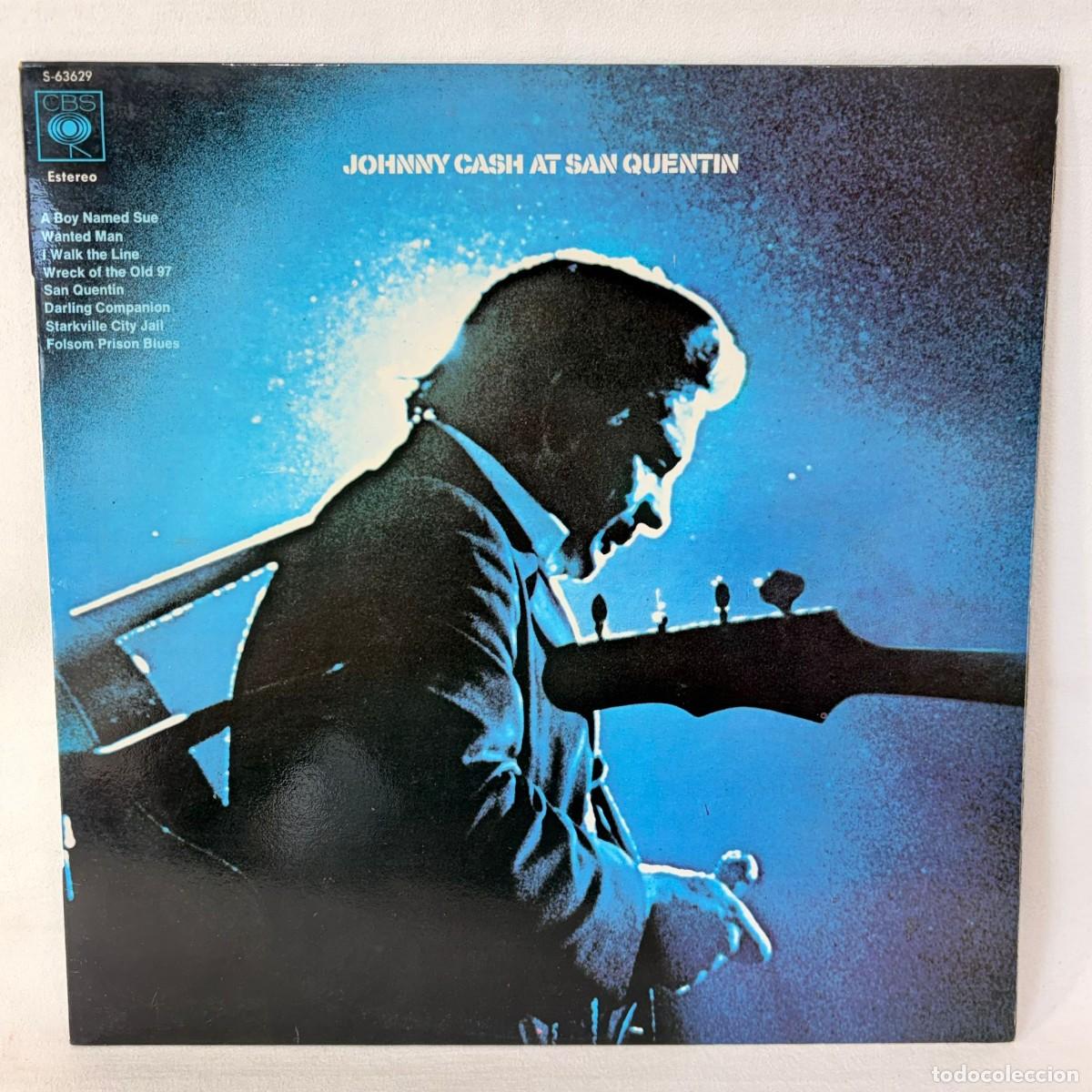 Discos de vinilo: LP - VINILO JOHNNY CASH - JOHNNY CASH AT SAN QUENTIN - ESPA&Ntilde;A - A&Ntilde;O 1975