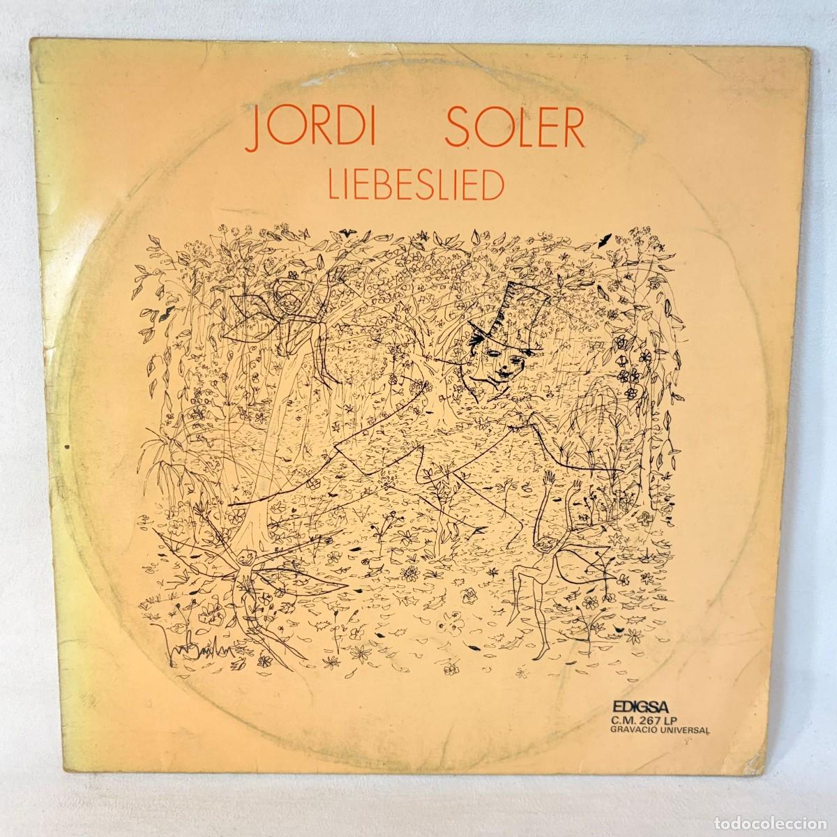 Discos de vinilo: LP - VINILO JORDI SOLER - LIEBESLIED - ESPA&Ntilde;A - A&Ntilde;O 1972