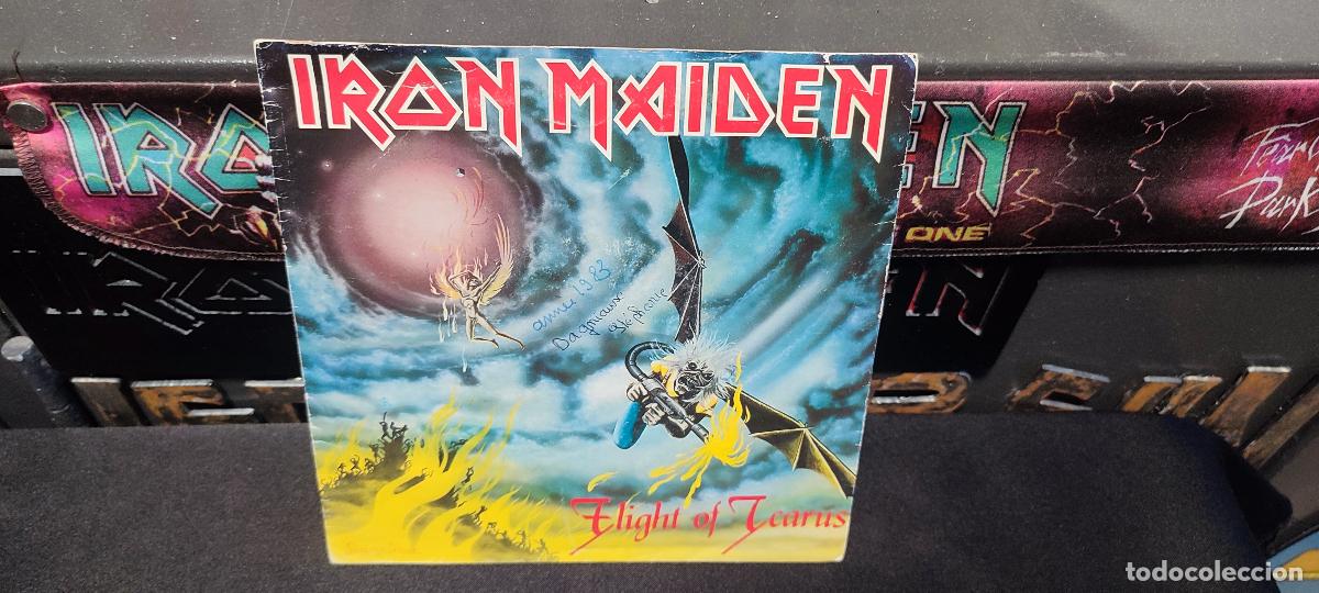 Discos de vinilo: Iron maiden fight of the icarus 1983 edicion francesa leer descripcion