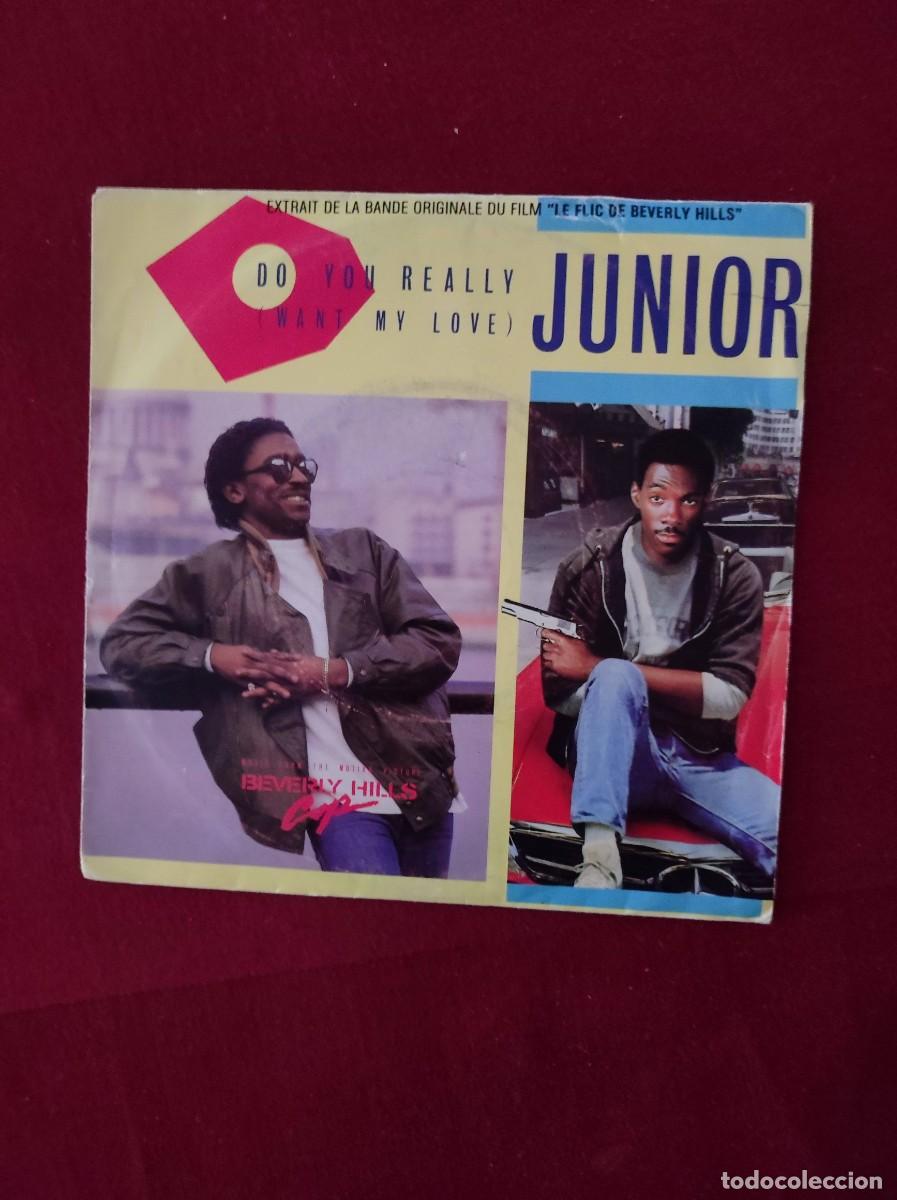 Discos de vinilo: Vinilo 45 RPM Junior &ndash; Do You Really Want My Love (BSO &rdquo;Superdetective en Hollywood&rdquo;)