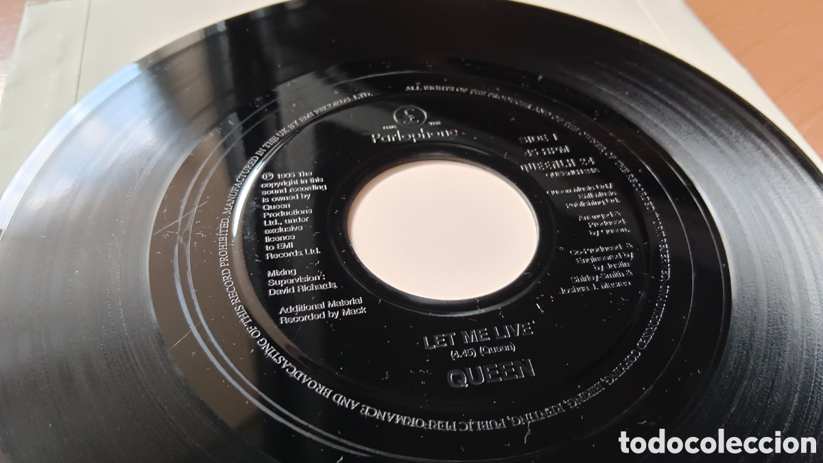 Discos de vinilo: Queen &ndash; Let Me Live 7&rdquo; JUKEBOX - Foto 2