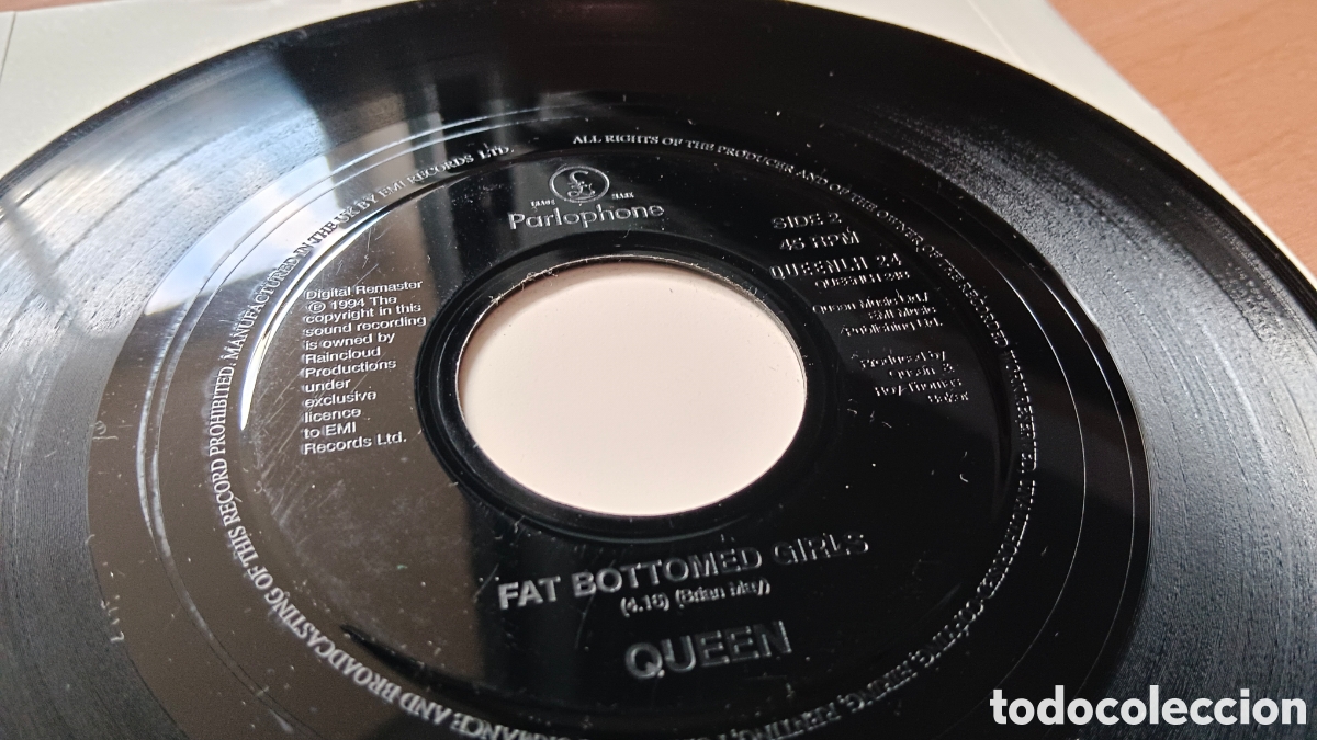 Discos de vinilo: Queen &ndash; Let Me Live 7&rdquo; JUKEBOX - Foto 3
