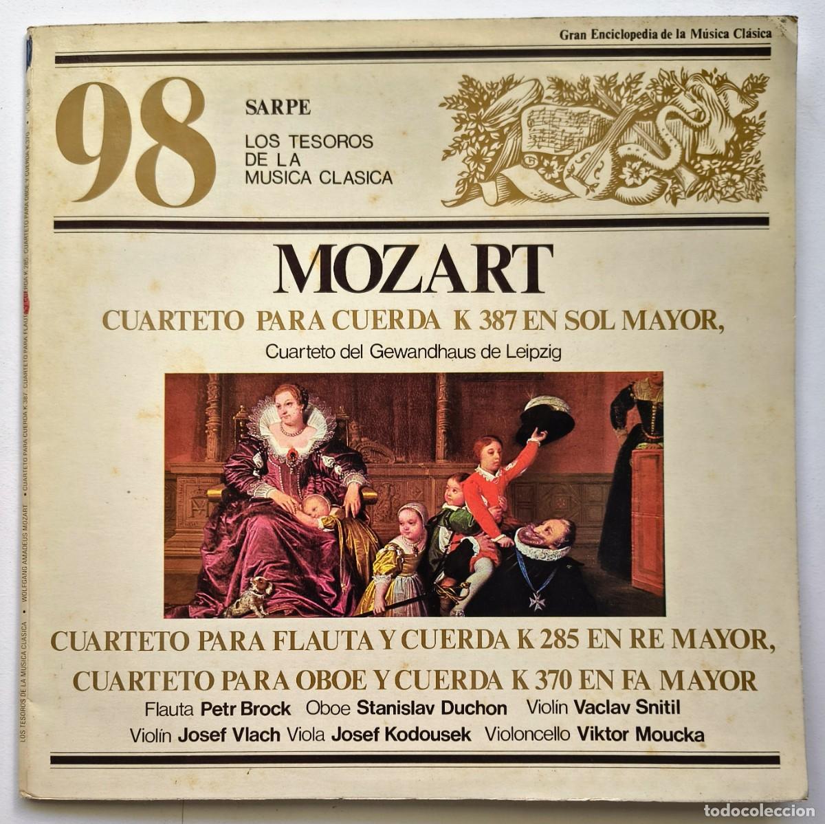 Discos de vinilo: Mozart - Los Tesoros de la musica clasica - 98