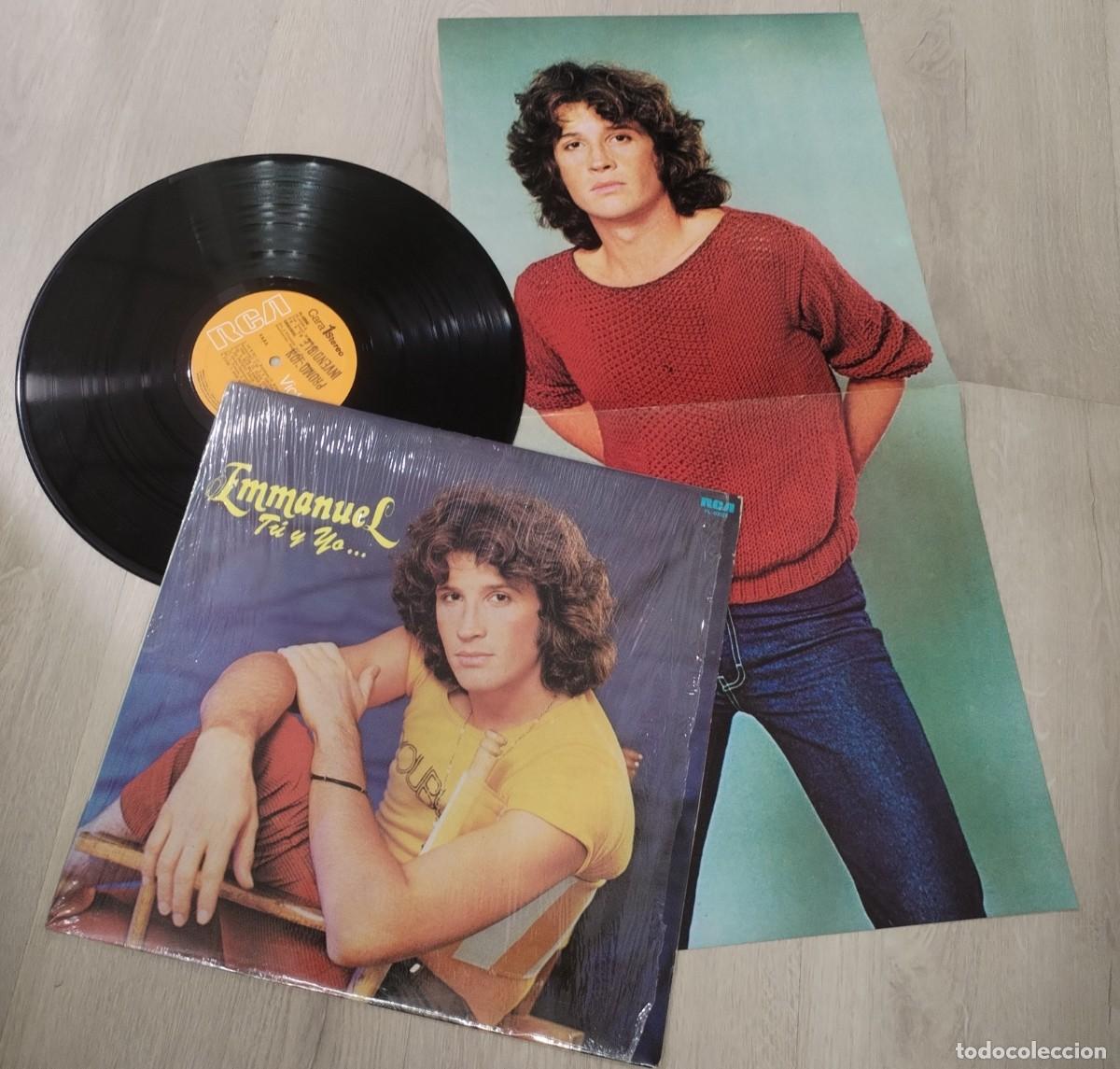 Discos de vinilo: EMMANUEL - TU Y YO .. LP DE RCA - 1982 - PROMOCIONAL - CON POSTER Y ENCARTE CON FOTOS