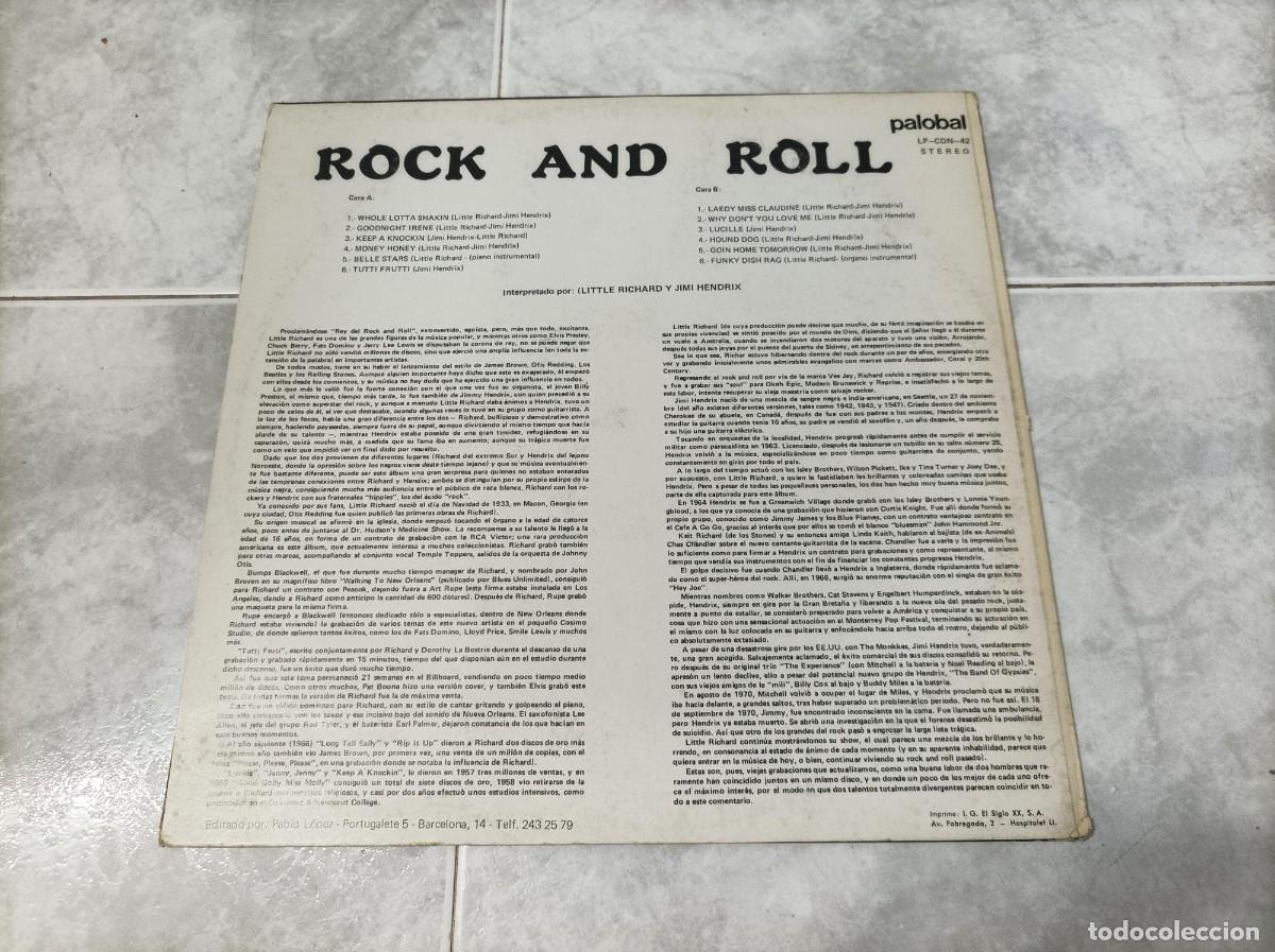 Discos de vinilo: Jimi Hendrix-Little Richard lp-raro- - Foto 2