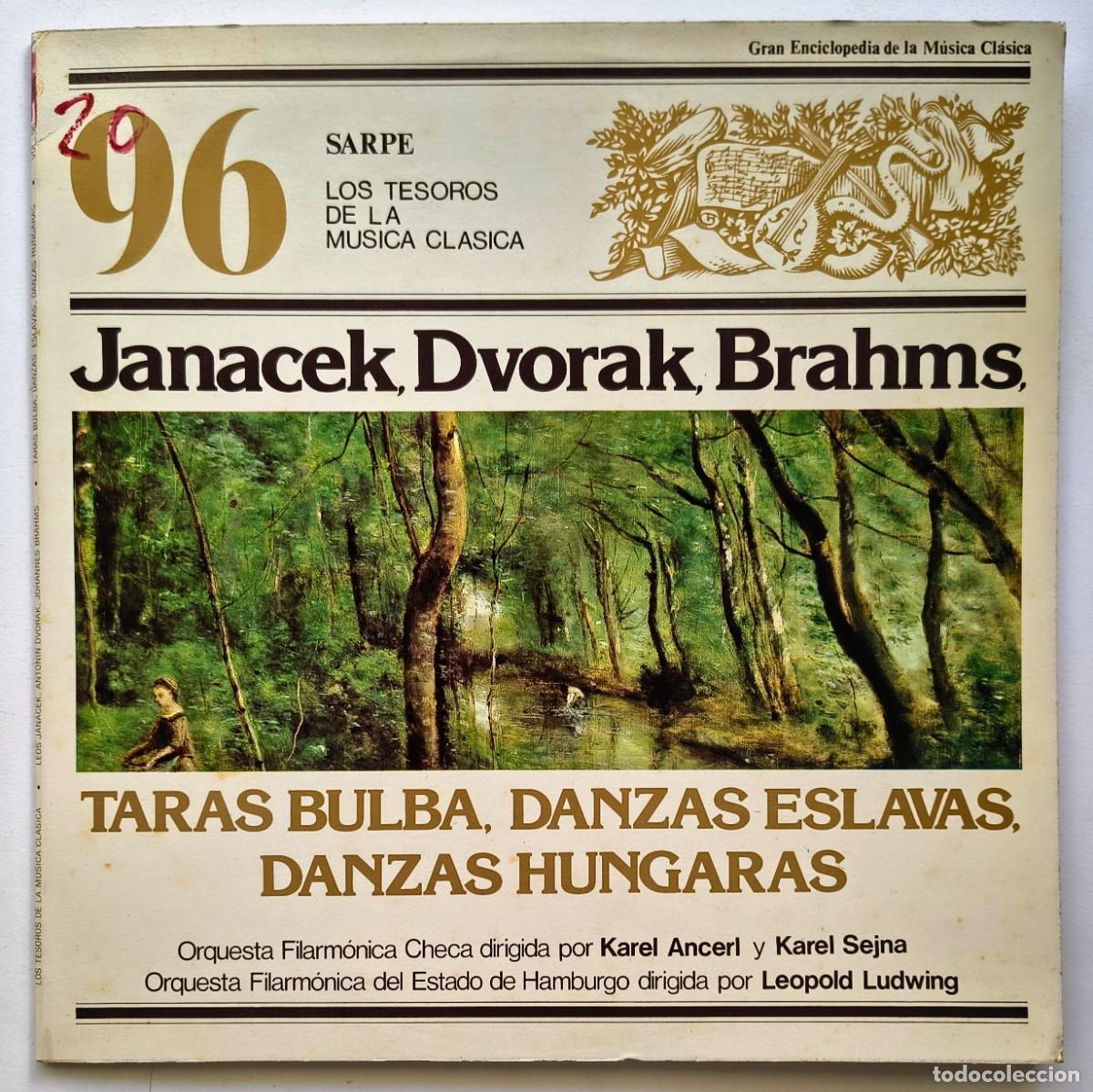 Discos de vinilo: Janacek, Dvorak, Brahms - Los Tesoros de la musica clasica - 96