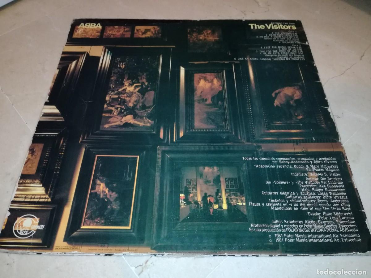 Discos de vinilo: ABBA-THE VISITORS-ORIGINAL ESPA&Ntilde;OL 1981 - Foto 2