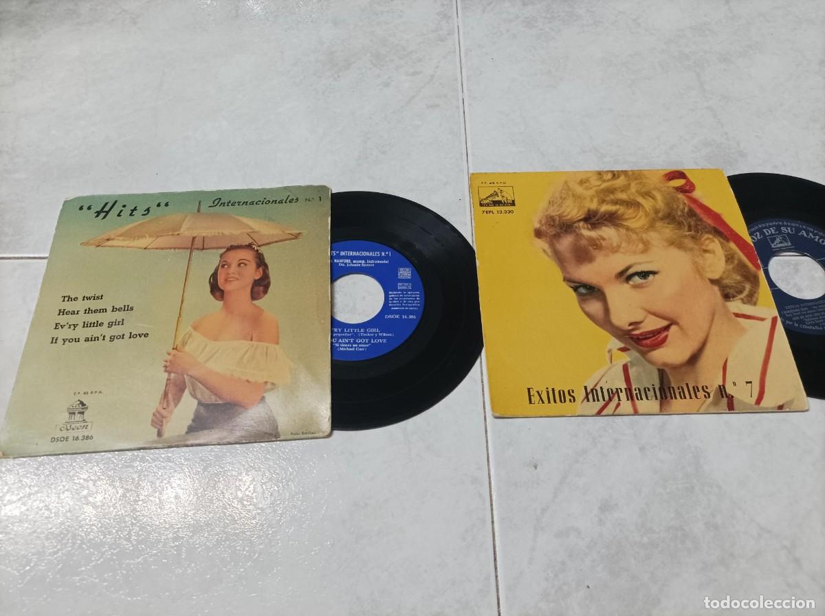 Discos de vinilo: Hits internacionales lote eps-raro-