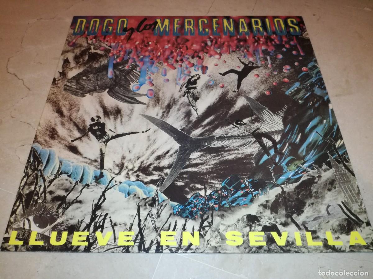 Discos de vinilo: DOGO Y LOS MERCENARIOS-LLUEVE EN SEVILLA-ORIGINAL 1988-VINILO EN EXCELENTE ESTADO