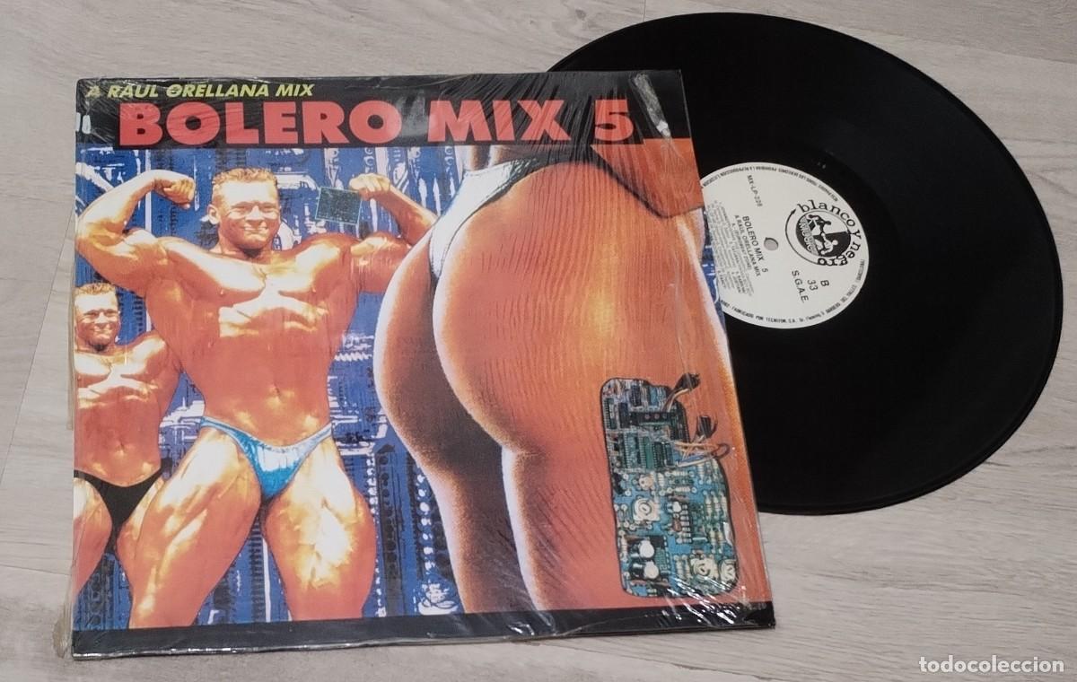 Discos de vinilo: BOLERO MIX. N&ordm; 5 - A RAUL ORELLANA MIX ..LP DE 1989 - BLANCO Y NEGRO. CONSERVA SU PLASTICO ORIGINAL