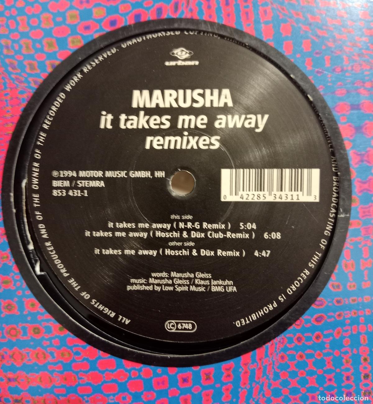 Discos de vinilo: Marusha - It Takes Me Away (Remixes) (12&rdquo; Maxi)