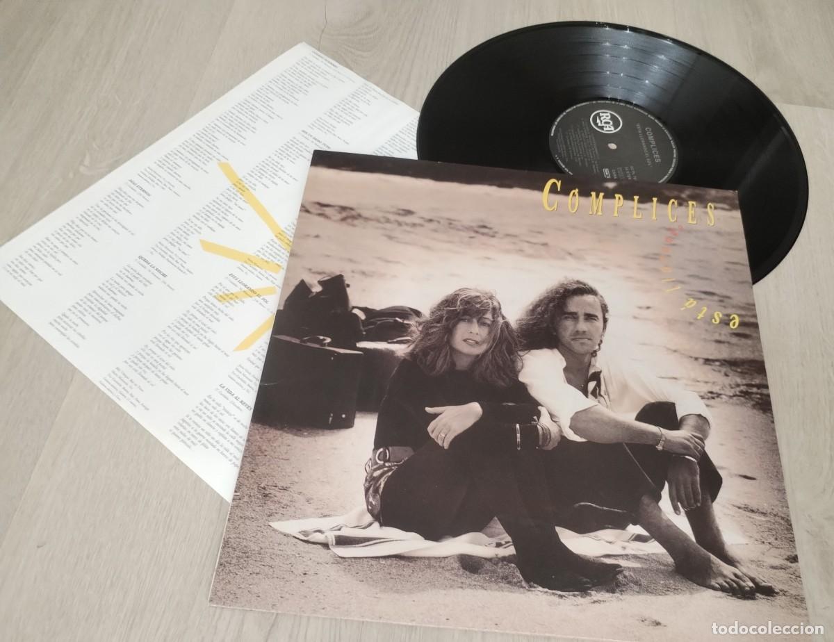 Discos de vinilo: COMPLICES - ESTA LLORANDO EL SOL. ..LP DE BMG - ED.ORIGINAL DE 1991 CON LETRAS - BUEN ESTADO