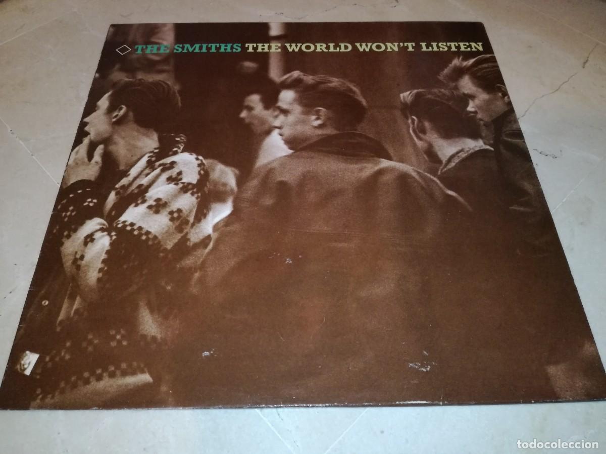 Discos de vinilo: THE SMITHS-THE WORLD WON&acute;T LISTEN-CONTIENE ENCARTE-ORIGINAL ESPA&Ntilde;OL 1987-EN MUY BUEN ESTADI