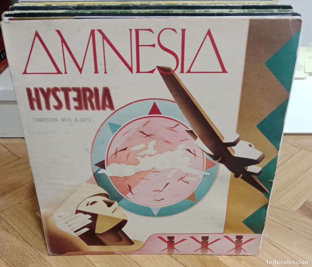 Discos de vinilo: Amnesia - Hysteria (12&rdquo; maxi) Belgica 1989