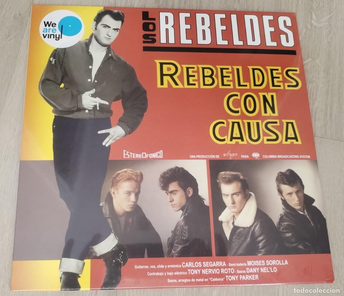 Discos de vinilo: LOS REBELDES - REBELDES CON CAUSA ..LP DE SONY NUEVA EDICION PRECINTADO 2017 - COMPLETAMENTE NUEVO