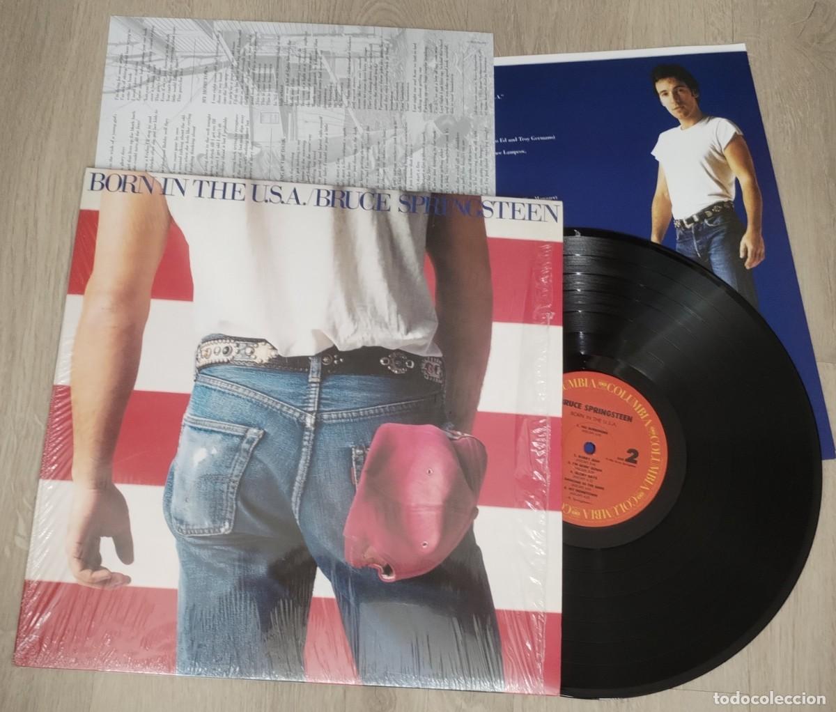 Discos de vinilo: BRUCE SPRINGSTEEN - BORN IN THE U.S.A .NUEVA EDICION REMASTERIZADA 180G. 2014 - CON LETRAS - NUEVO