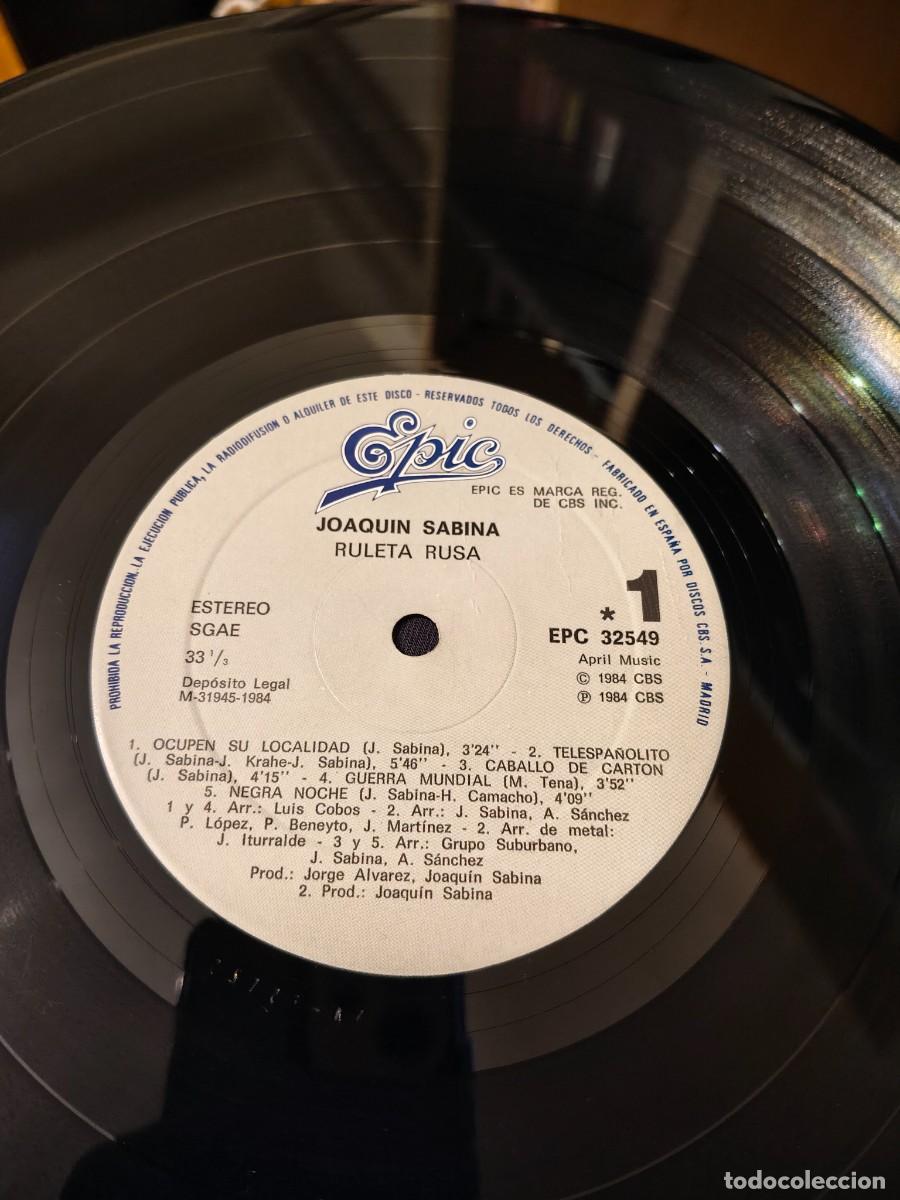 Discos de vinilo: Joaqu&iacute;n Sabina. Ruleta Rusa - Foto 1