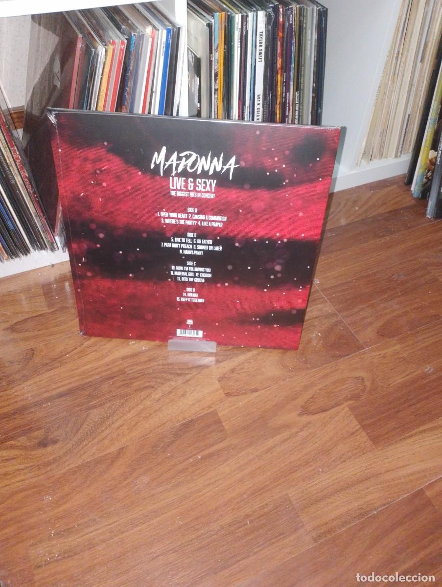 Discos de vinilo: madonna - live & sexy - doble vinilo - Foto 2