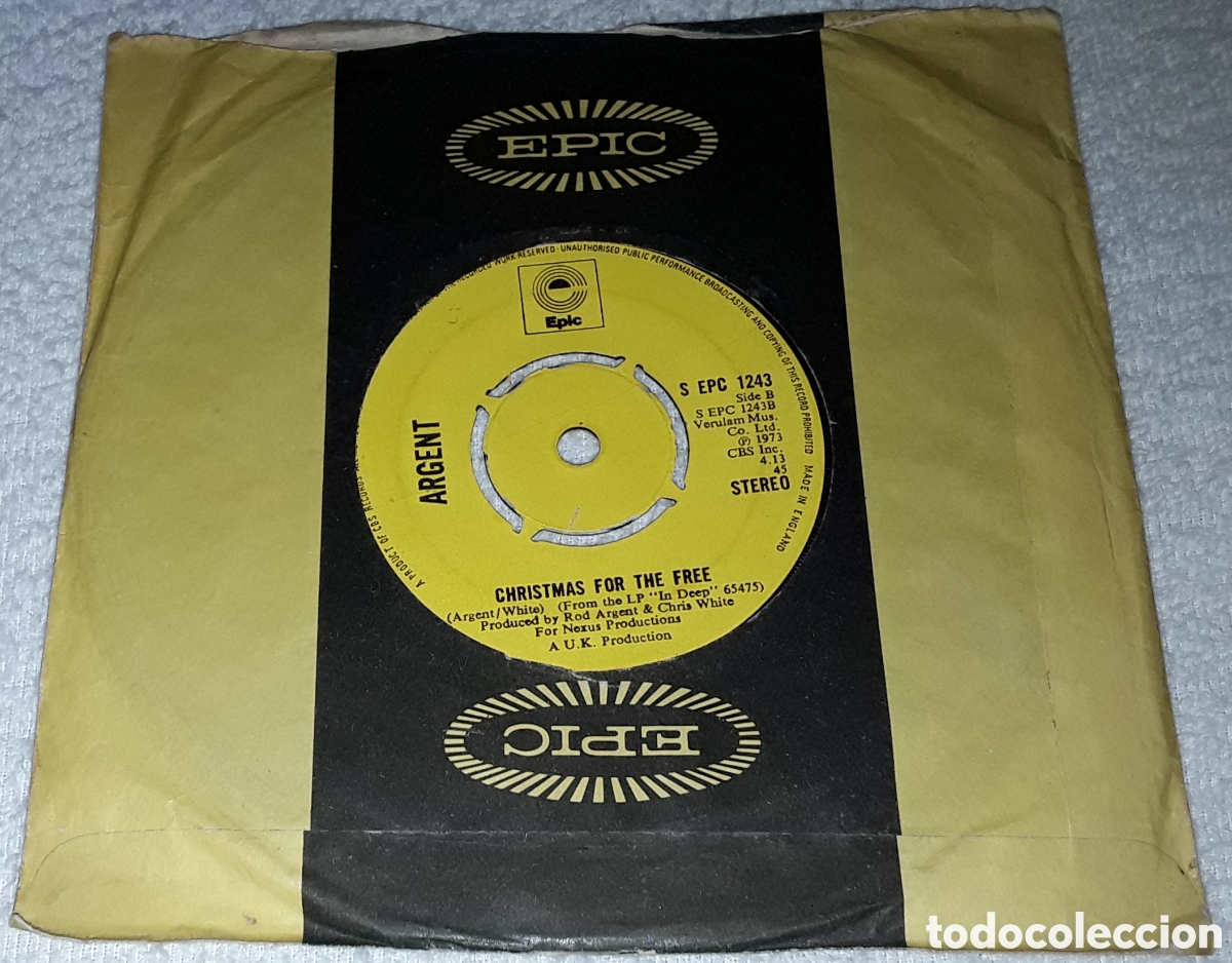 Discos de vinilo: SG - ARGENT - GOD GAVE ROCK AND ROLL TO YOU / CHRISTMAS FOR THE FREE - MADE IN UK 1973