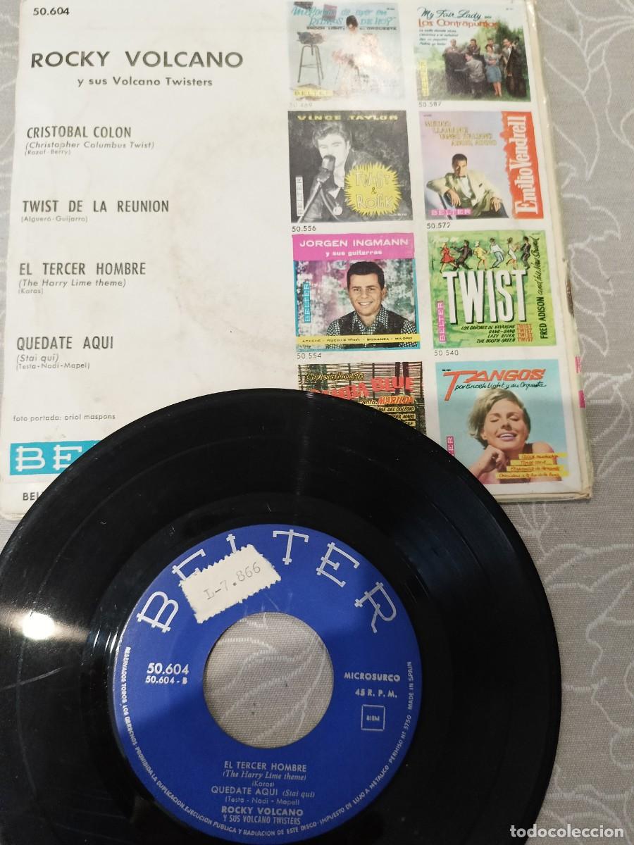 Discos de vinilo: ROCKY VOLCANO. Disco Singles - Foto 2
