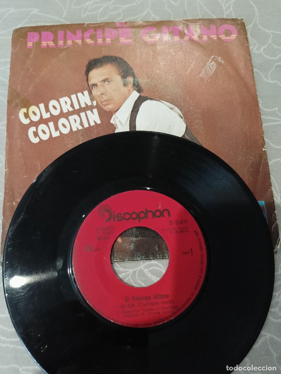 Discos de vinilo: El Pr&iacute;ncipe Gitano Disco Singles. - Foto 2