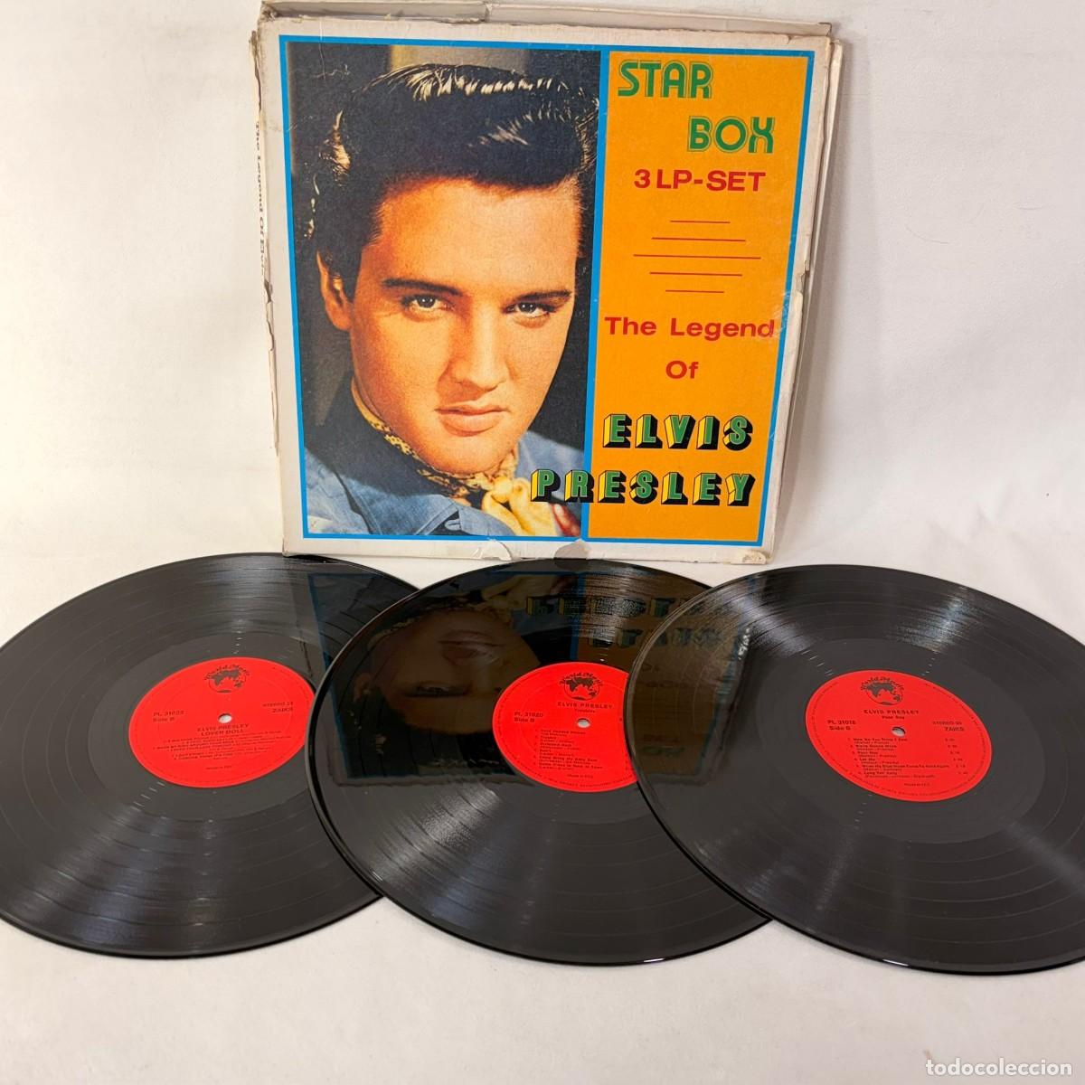 Discos de vinilo: LP - VINILO ELVIS PRESLEY - THE LEGEND OF ELVIS PRESLEY - 3 LP'S - EECC - A&Ntilde;O 1981