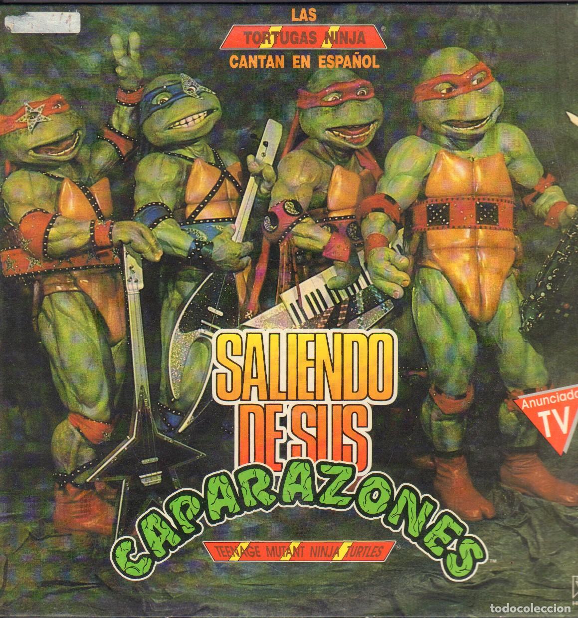 Discos de vinilo: LAS TORTUGAS NINJA (EN ESPA&Ntilde;OL) - SALIENDO DE SUS CAPARAZONES / LP HORUS 1991 RF-26028
