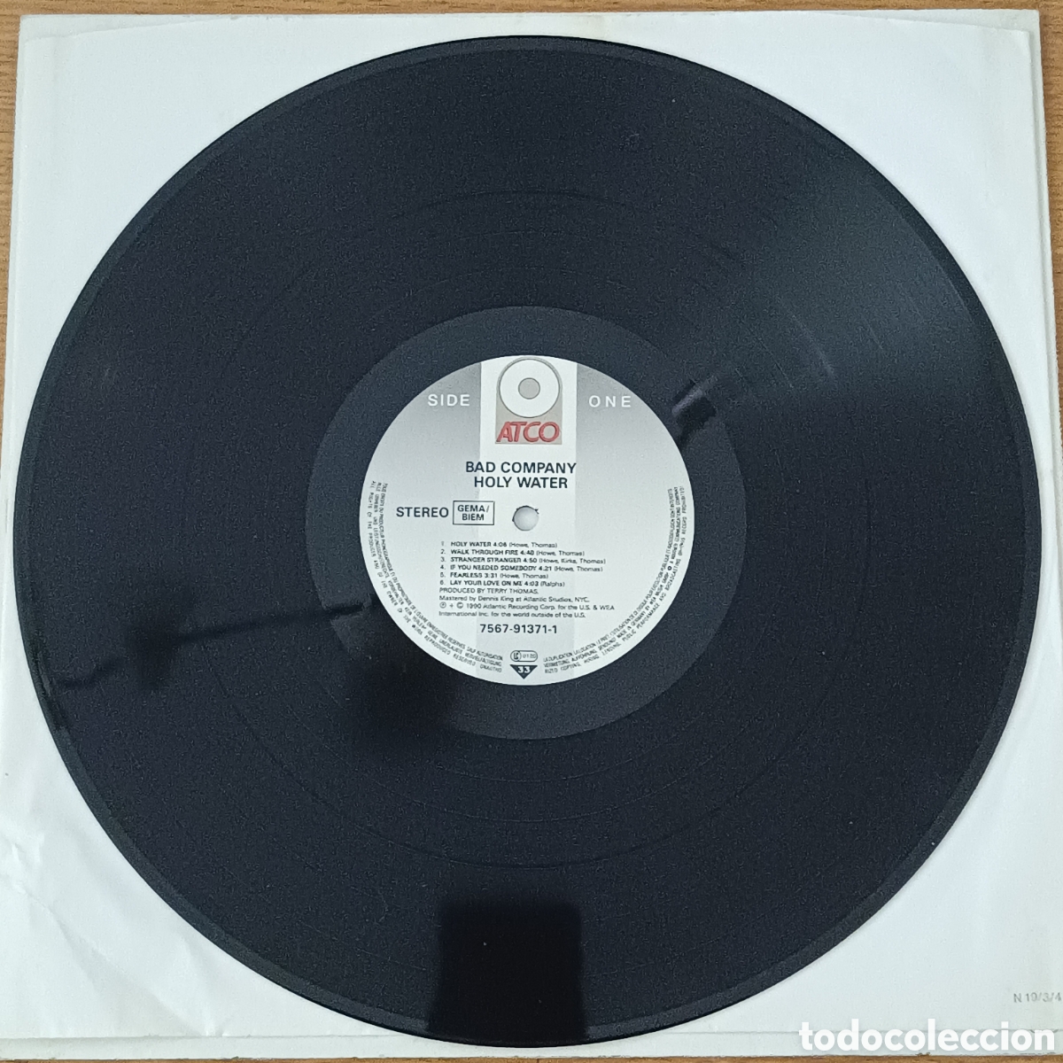 Discos de vinilo: Bad Company LP Holy Water - Foto 3