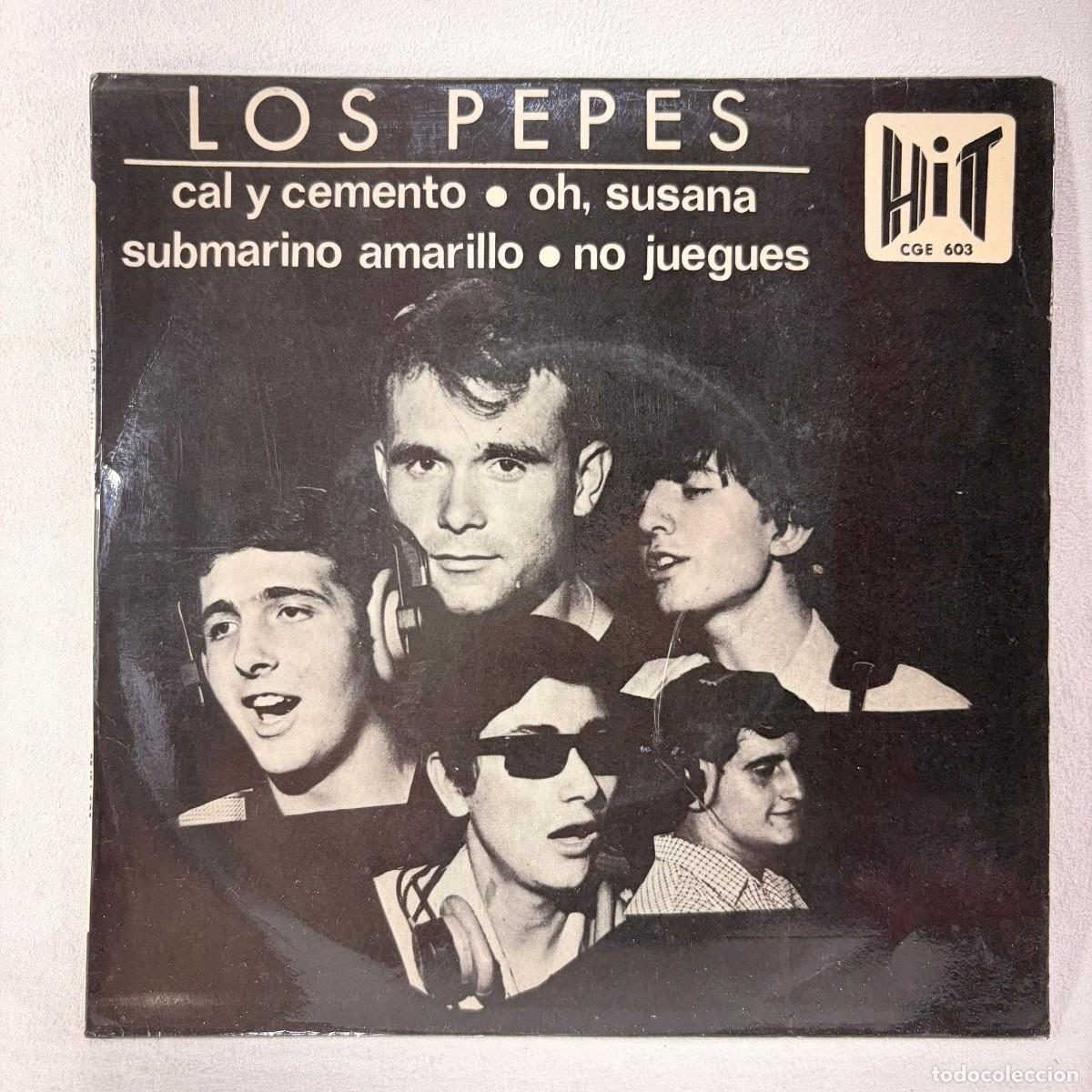 Discos de vinilo: EP LOS PEPES - CAL Y CEMENTO - ESPA&Ntilde;A - A&Ntilde;O 1966 - TIENE EL TRICENTRE