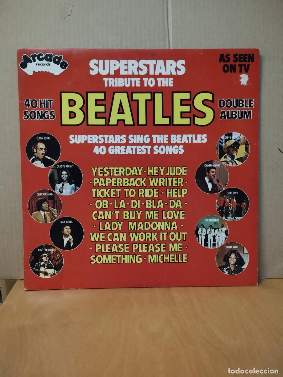 Discos de vinilo: SUPERSTARS TRIBUTE TO THE BEATLES ---- E.JOHN,LULU,J.COCKER,SHADOWS,DRIFTERS,FOUR TOPS.....
