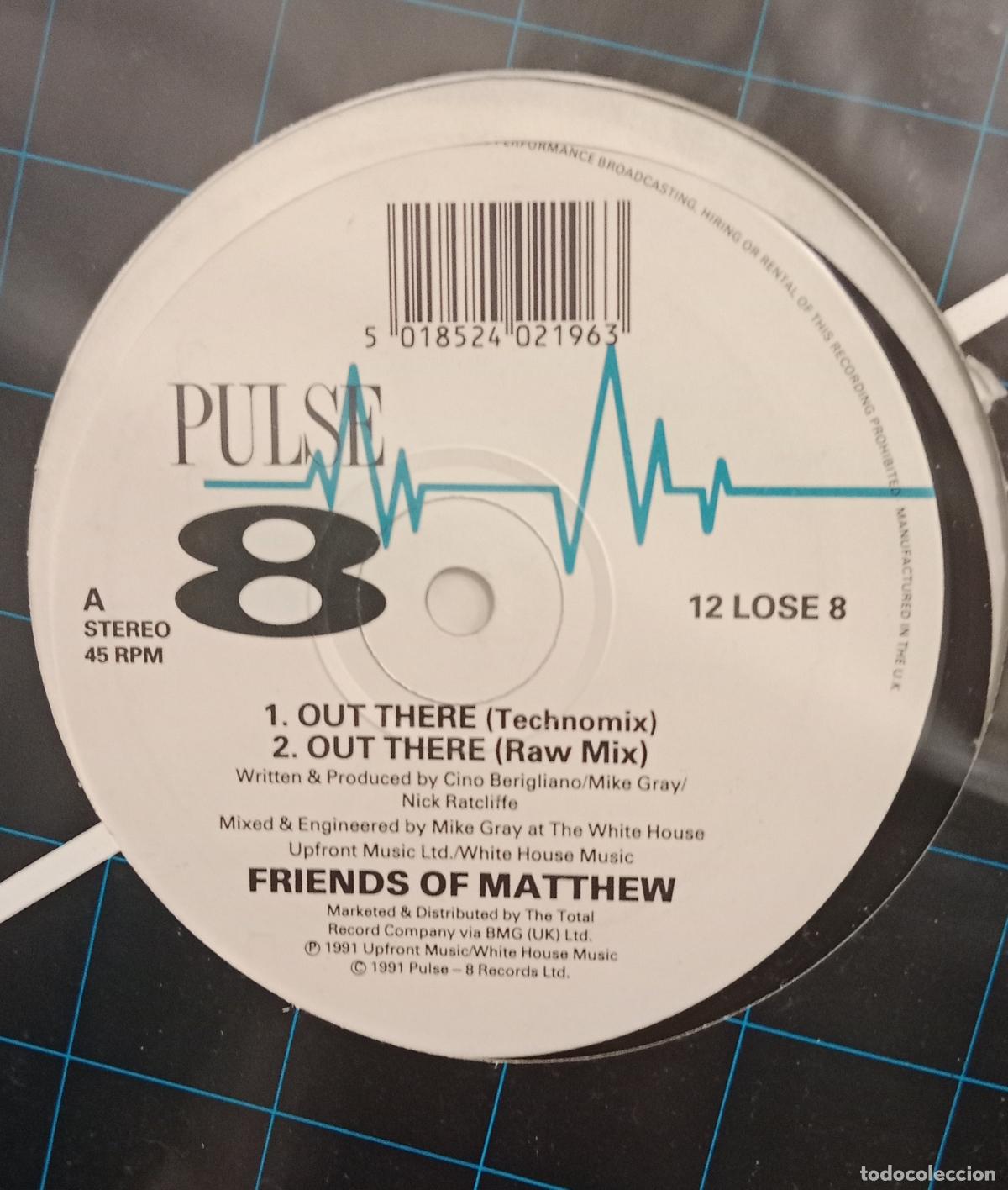 Discos de vinilo: Friends Of Matthew - Out There (12&rdquo; maxi) UK 1991
