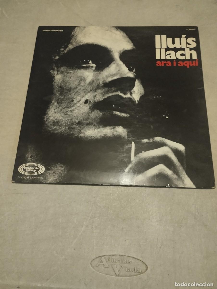 Discos de vinilo: LLUIS LLACH LP ARA I AQU&Iacute; INSERT LETRAS PORTADA ABIERTA
