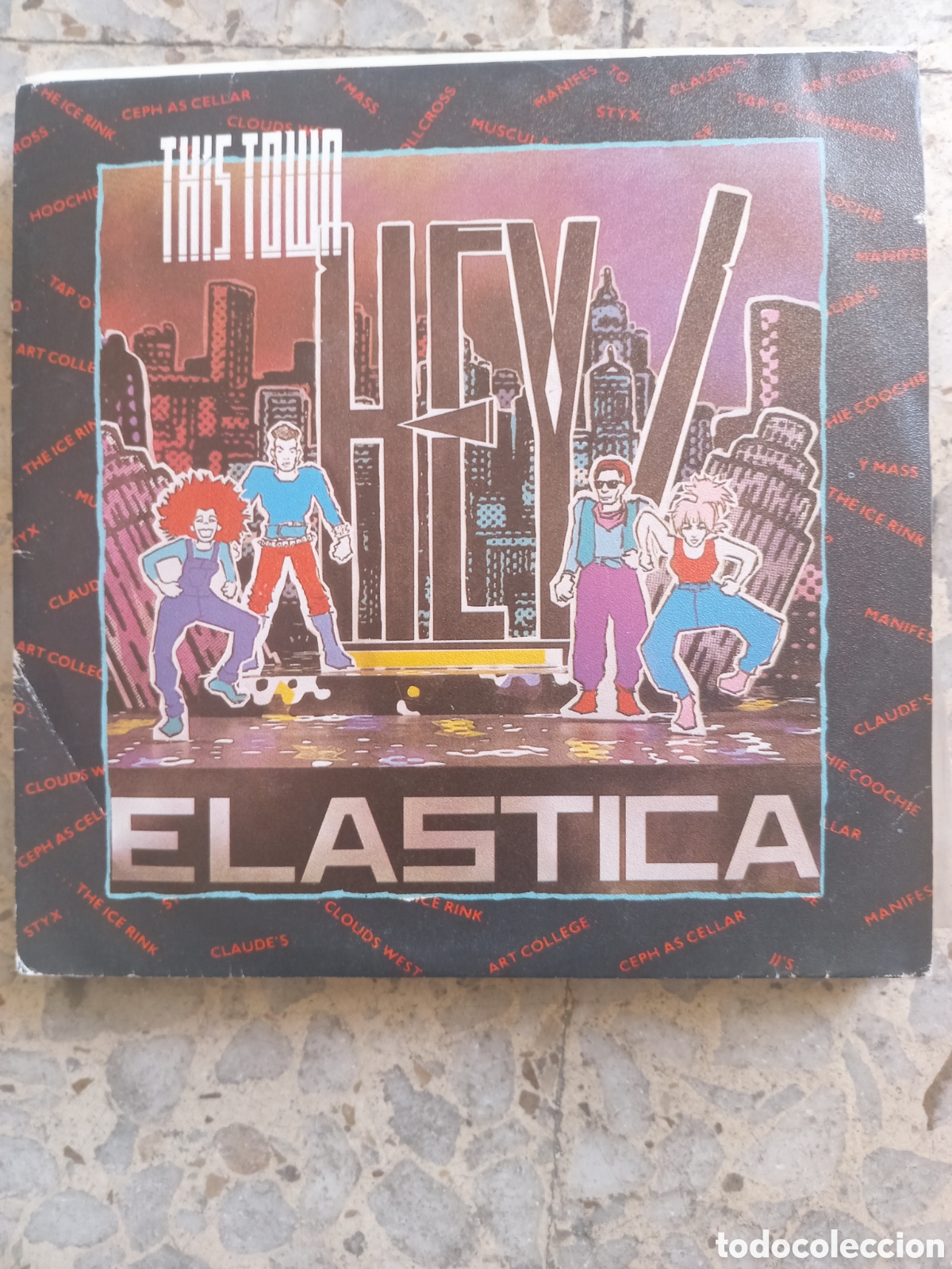 Discos de vinilo: SGL ELASTICA THIS TOWN 1984