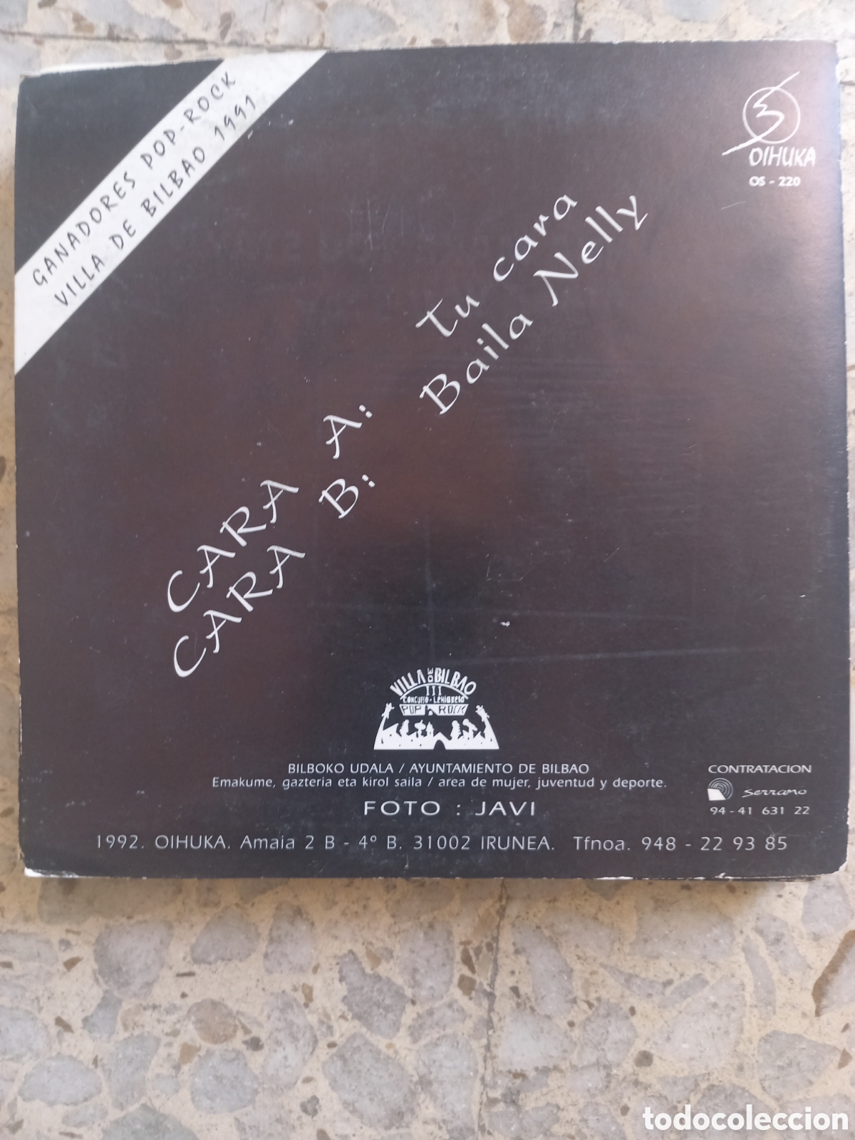 Discos de vinilo: SGL BAILA NELLY TU CARA 1992 - Foto 2