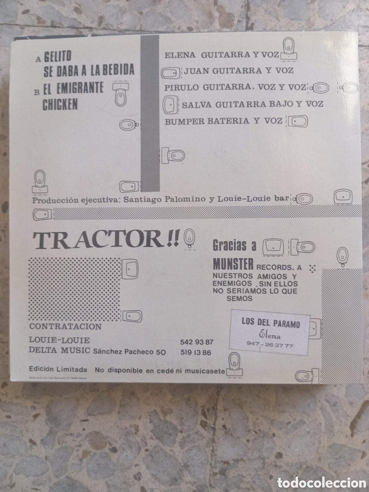 Discos de vinilo: EP LOS DEL PARAMO GELITO EL EMIGRANTE 1992 TRACTOR - Foto 2