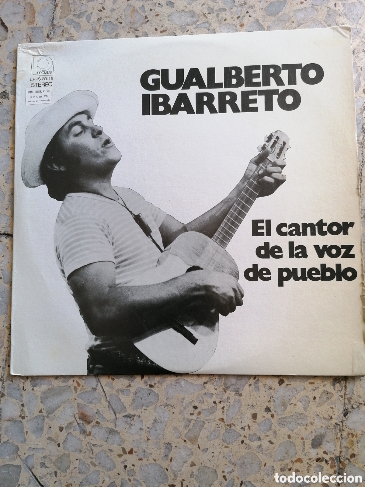 Discos de vinilo: LP GUALBERTO IBARRETO EL CANTOR DE LA VOZ DEL PUEBLO EDICION VENEZOLANA 1975