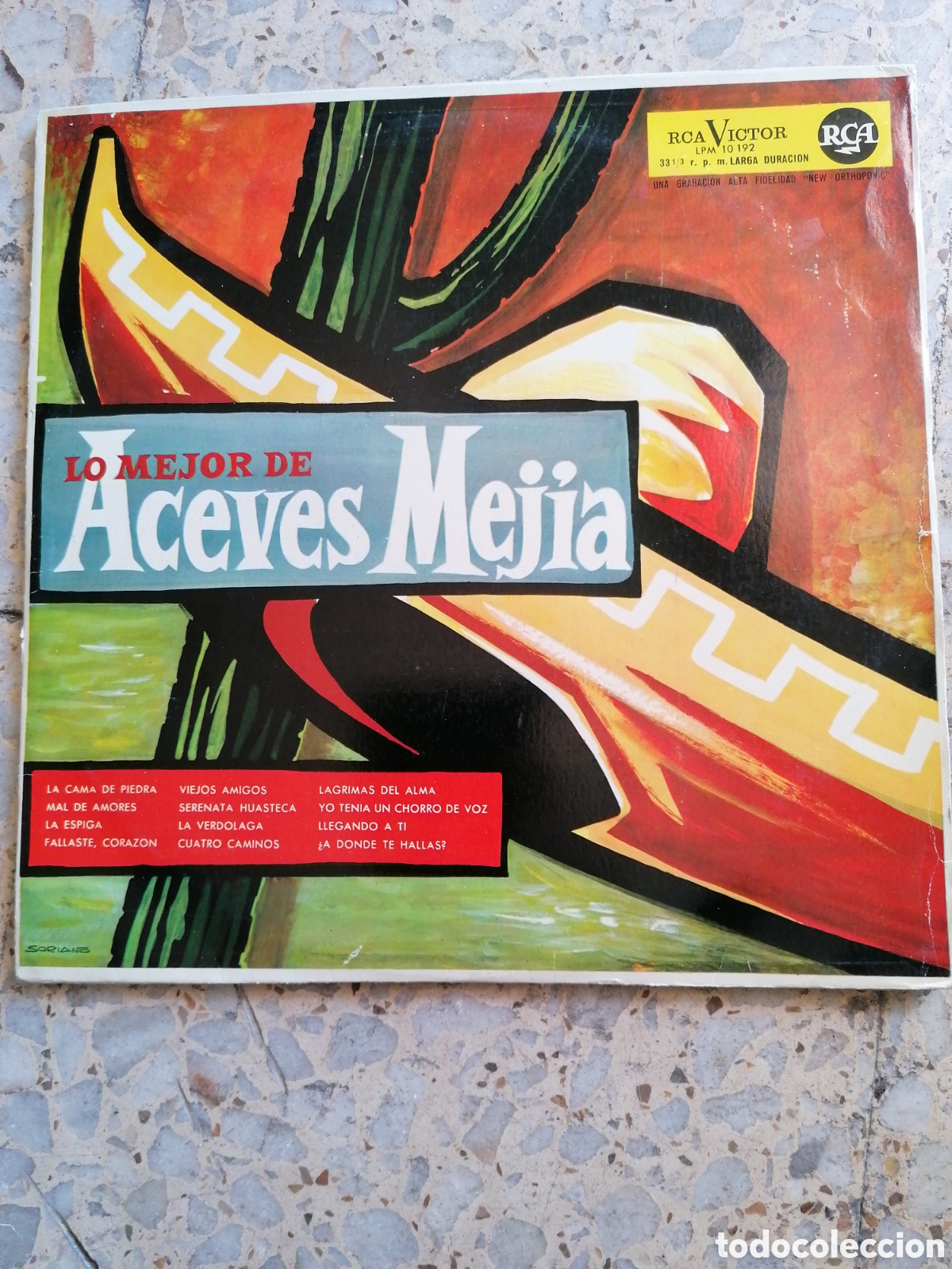 Discos de vinilo: LP LO MEJOR DE ACEVES MEJIA EDICION ESPA&Ntilde;OLA 1962