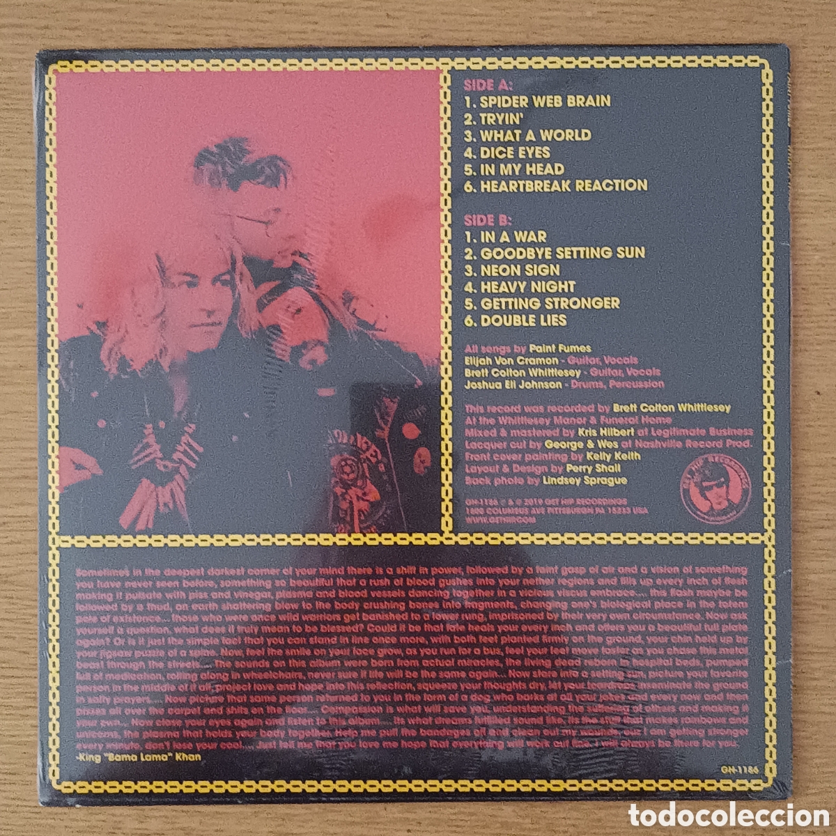 Discos de vinilo: Paint Fumes LP What A World - Foto 2