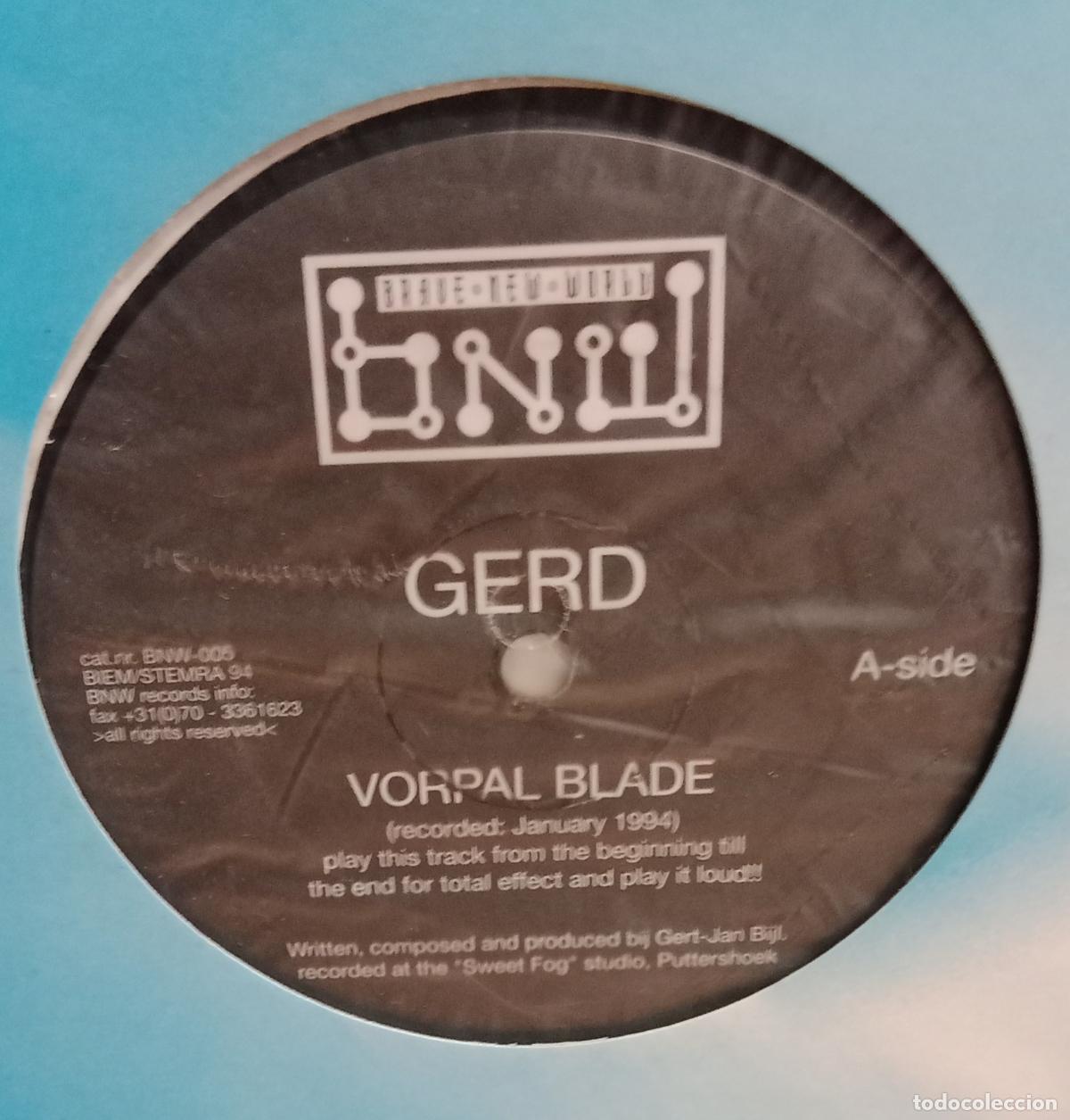 Discos de vinilo: Gerd - Vorpal Blade / Easin' In The S-System (12&rdquo; Maxi) Holanda 1994