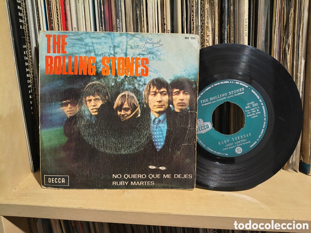 Discos de vinilo: **LOTE ROLLING STONES - 4 SINGLES 7&rdquo; (1966-1968)** - Foto 8