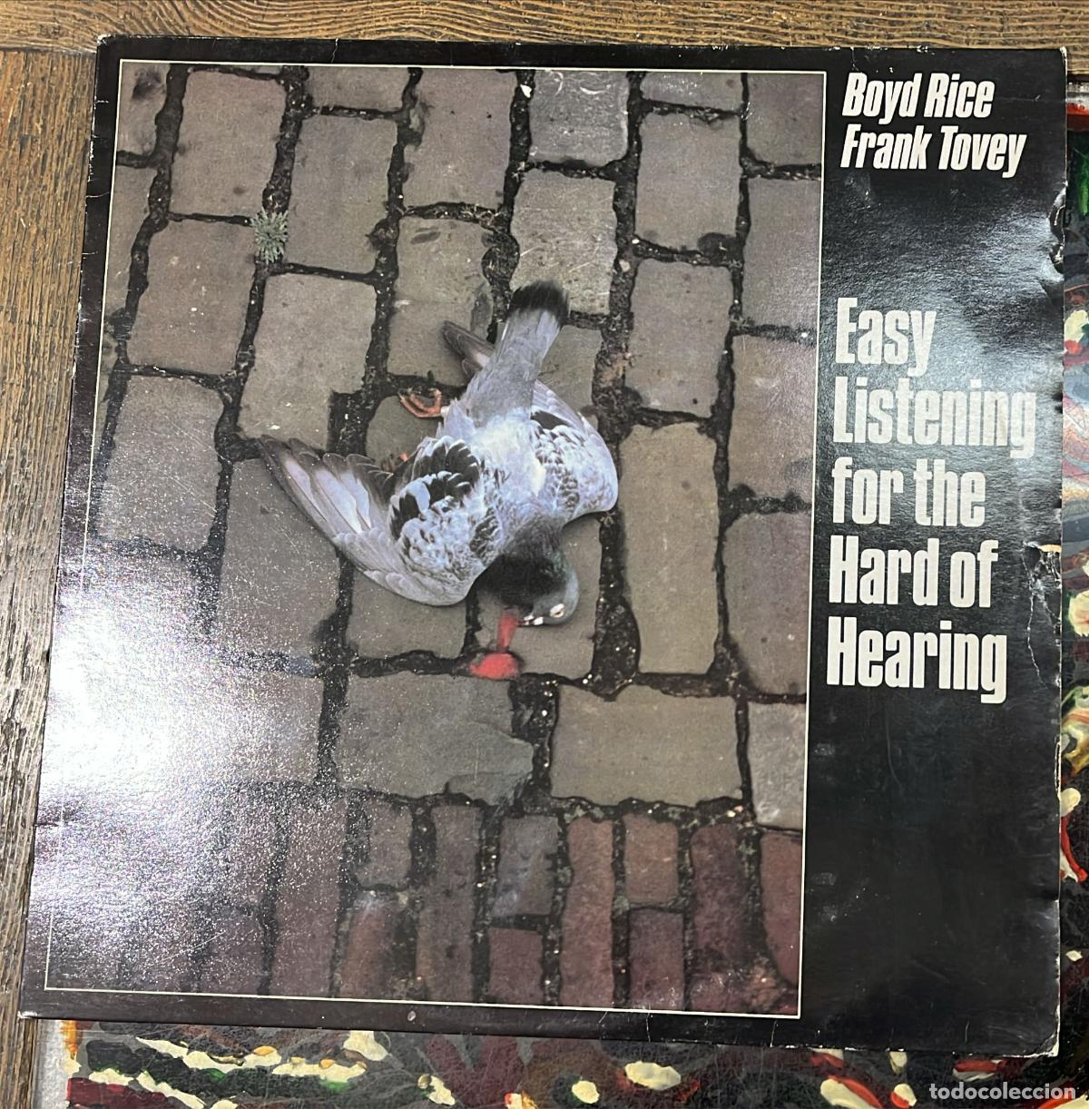 Discos de vinilo: Boyd Rice / Frank Tovey: Easy listening for the hard of hearing. - Lp de vinilo 12 33 r.p.m. Mute. U