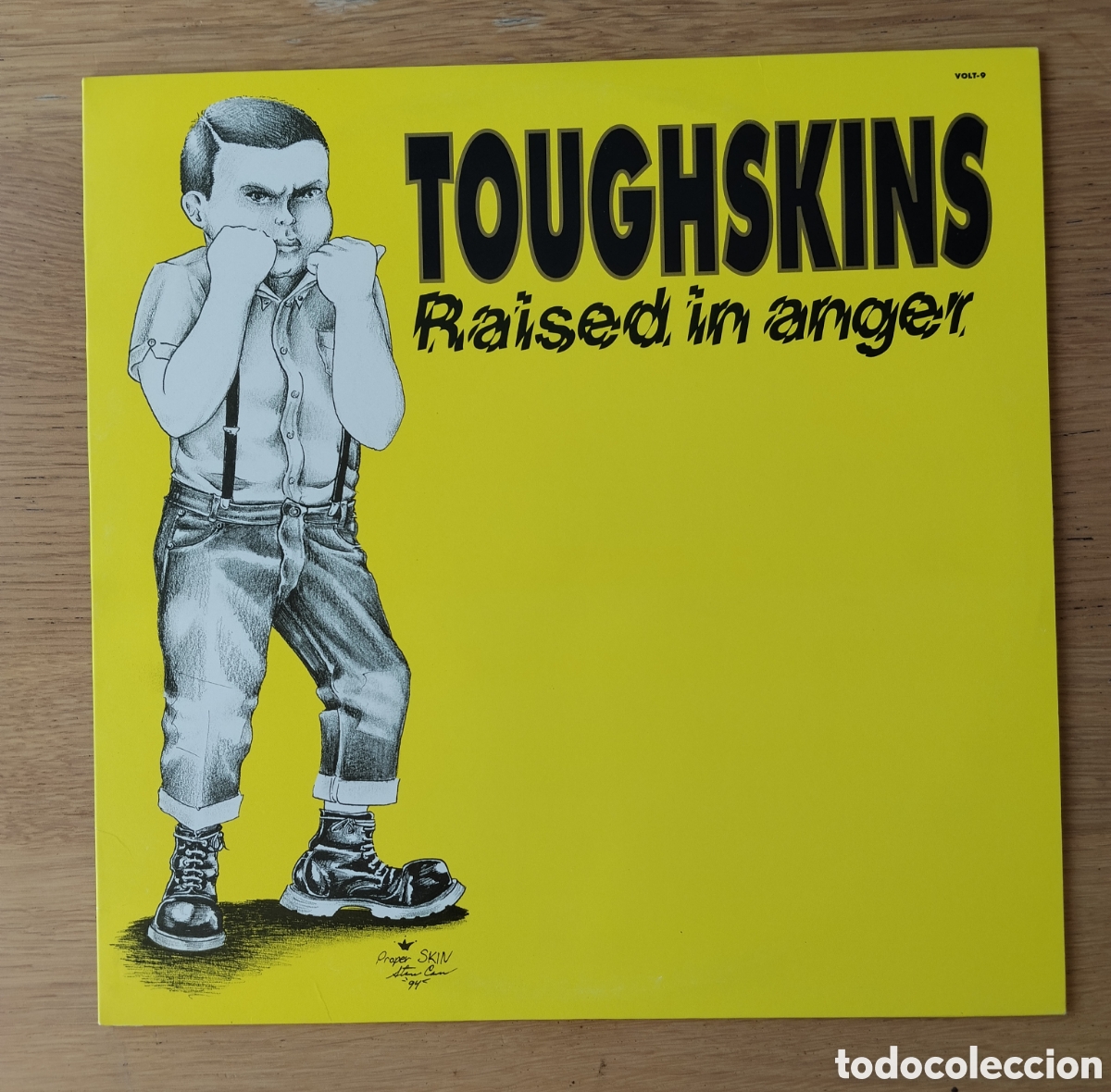 Discos de vinilo: TOUGHSKINS: &rdquo;RAISED IN ANGER&rdquo; - MINI-LP VINILO 12&rdquo; - OI ! - PUNK