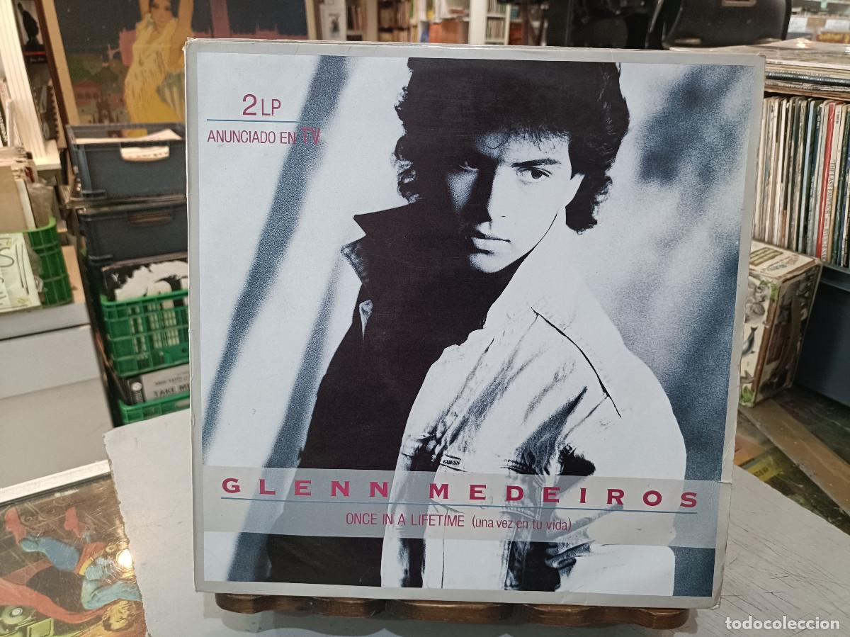 Discos de vinilo: Glenn Medeiros - Once In A Lifetime - Doble LP. sello Mercury 1987