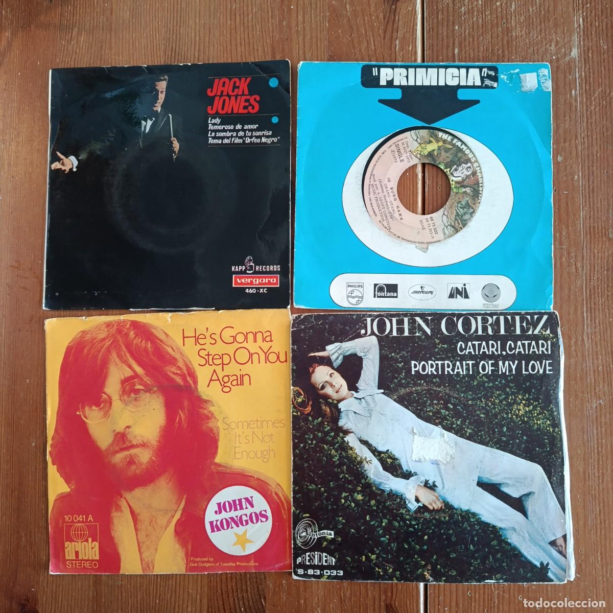 Discos de vinilo: LOTE DE 4 SINGLES Y EPS DE 7&rdquo; - GRUPOS Y SOLISTASEXTRANJEROS A&Ntilde;OS 60-70
